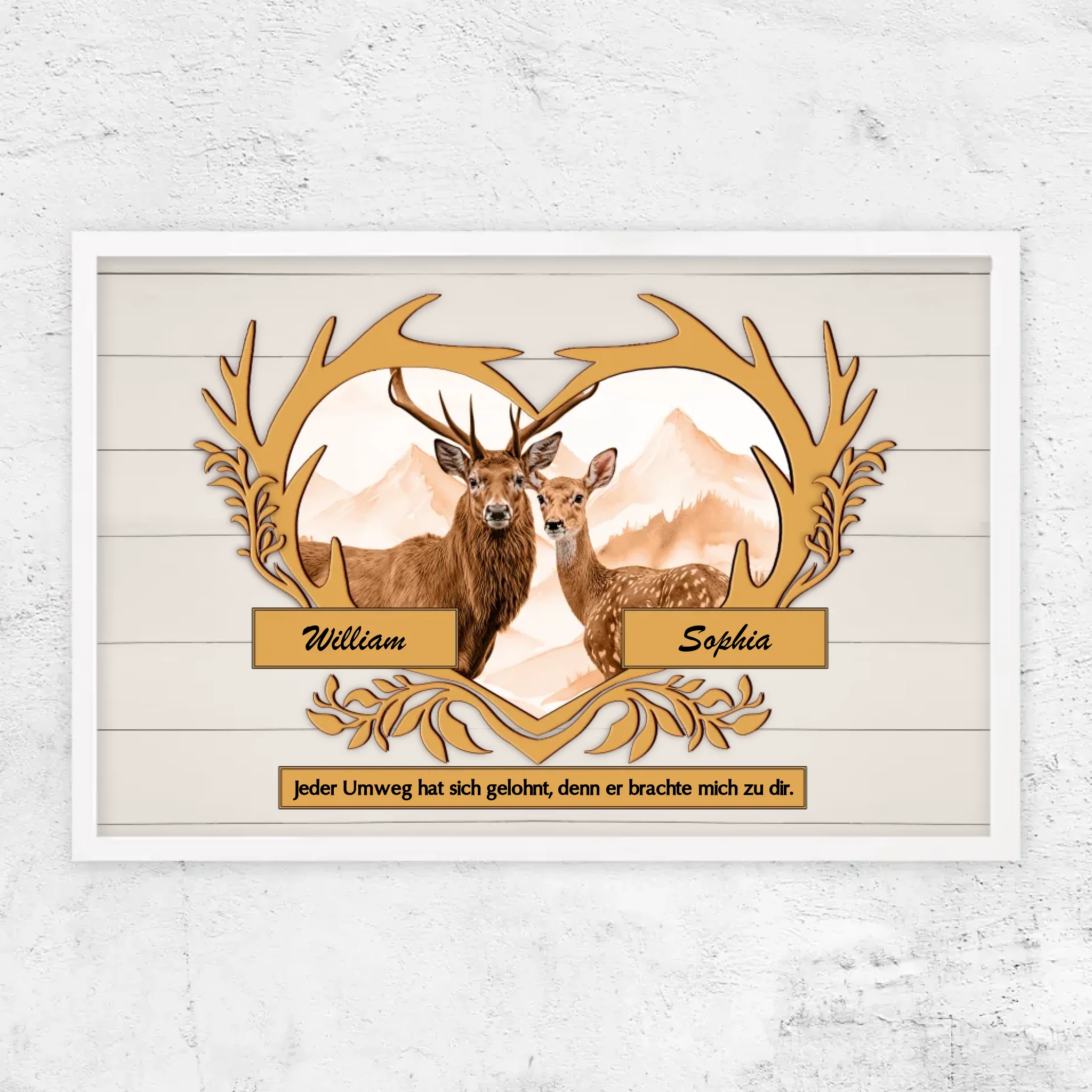 Personalisiertes Poster "Jeder Umweg hat sich gelohnt"