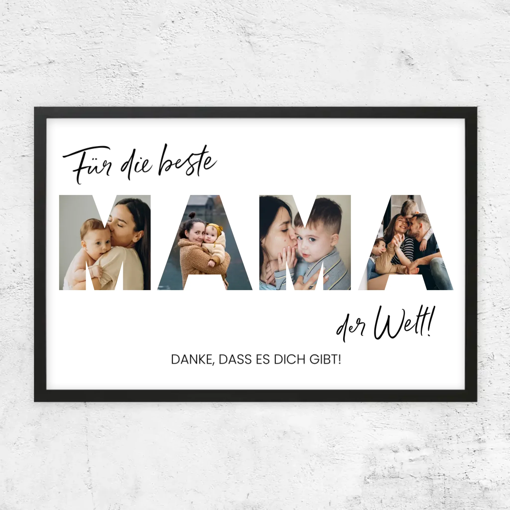 Personalisiertes Poster "Für die beste Mama der Welt"