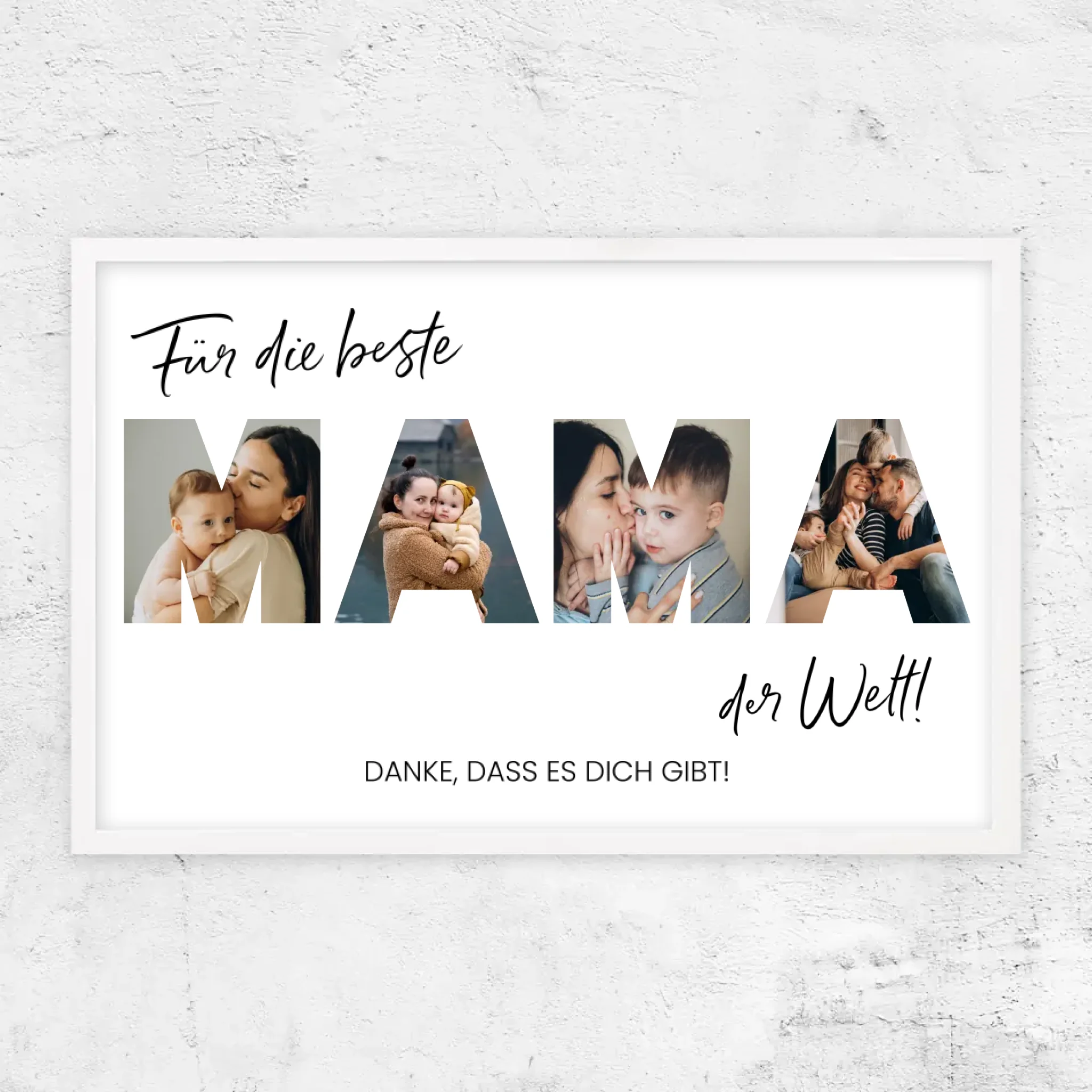 Personalisiertes Poster "Für die beste Mama der Welt"