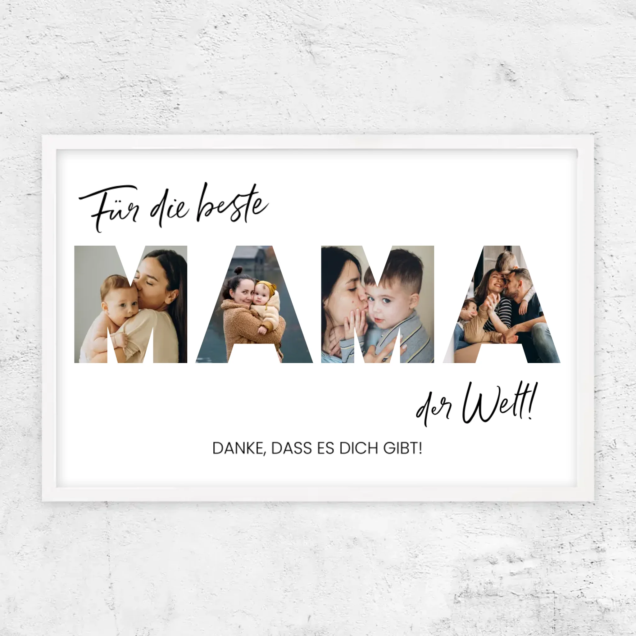 Personalisiertes Poster "Für die beste Mama der Welt"