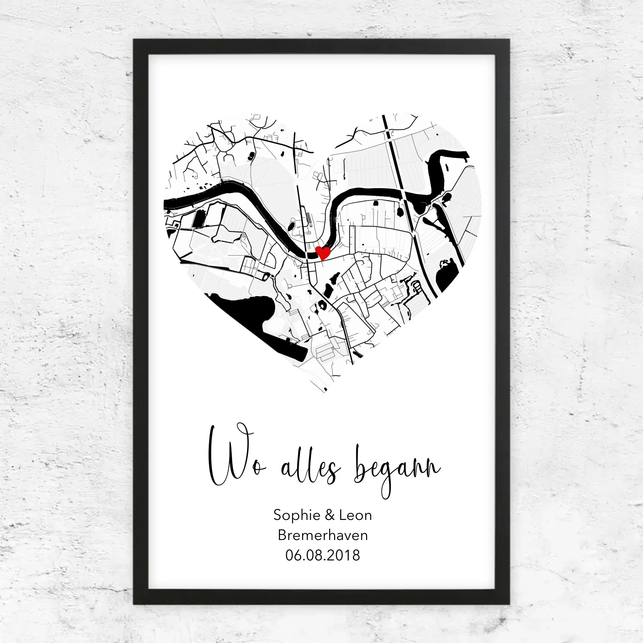 Personalisiertes Poster "Wo alles begann"