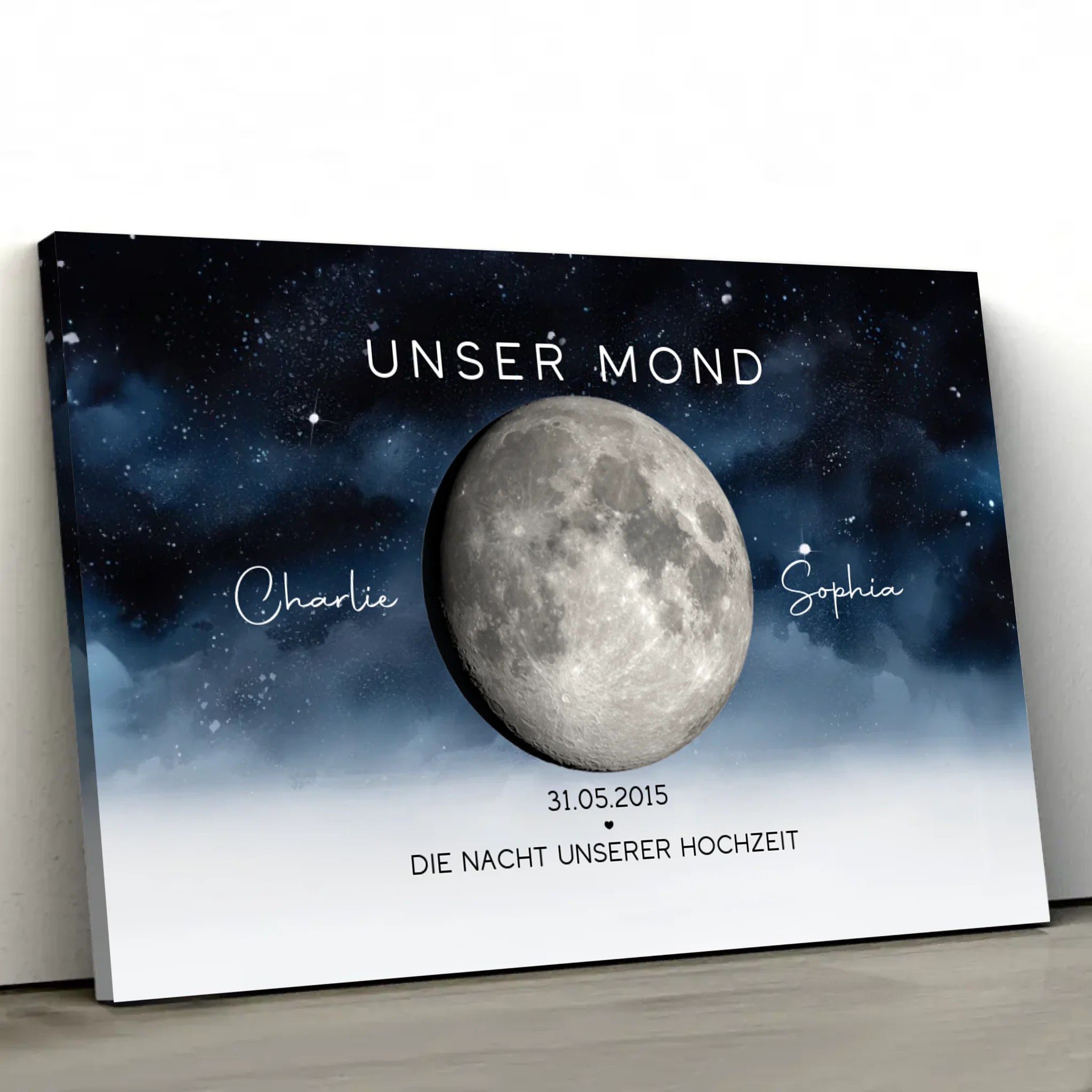 Personalisierte Leinwand "Die Nacht, in der wir geheiratet haben"