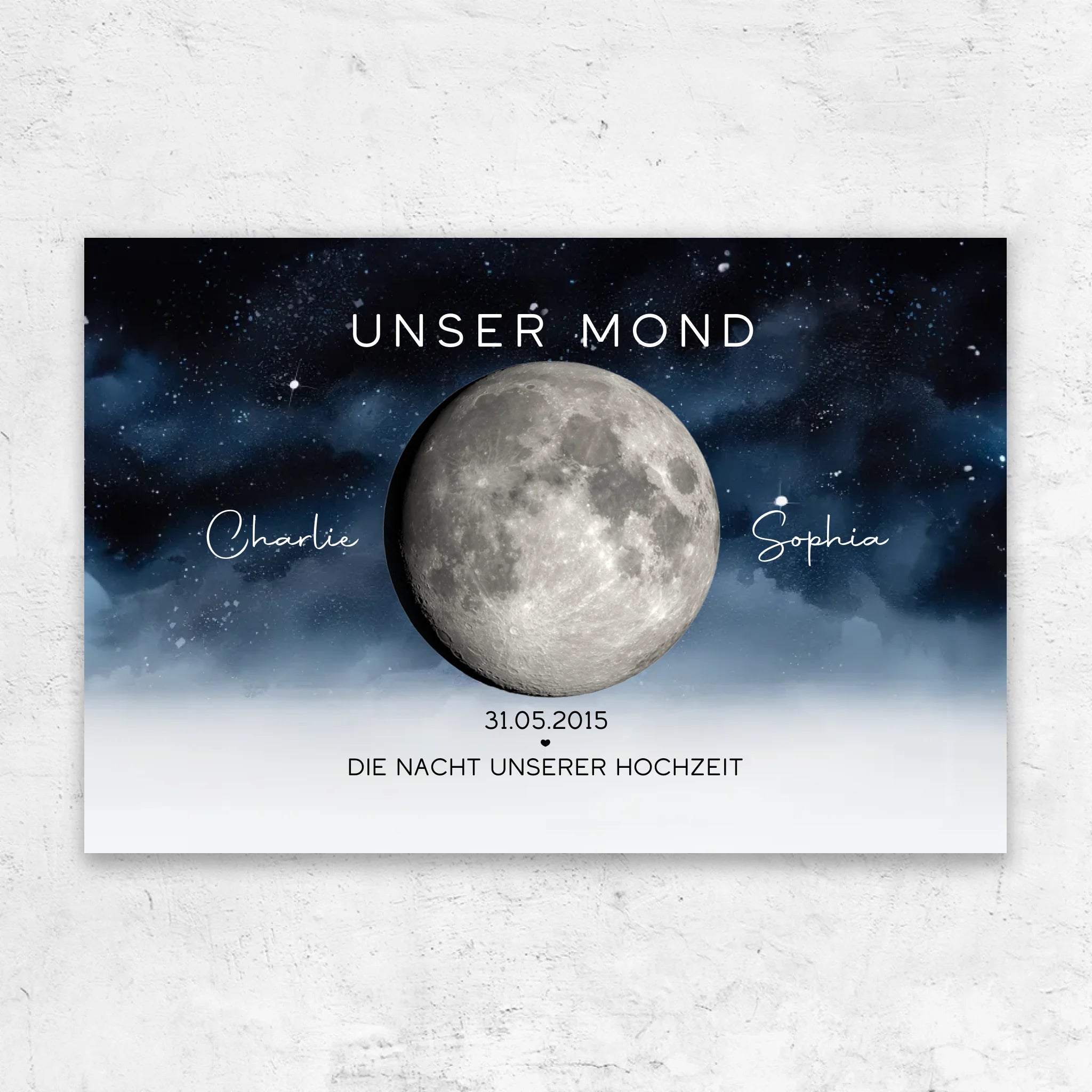 Personalisierte Leinwand "Die Nacht, in der wir geheiratet haben"