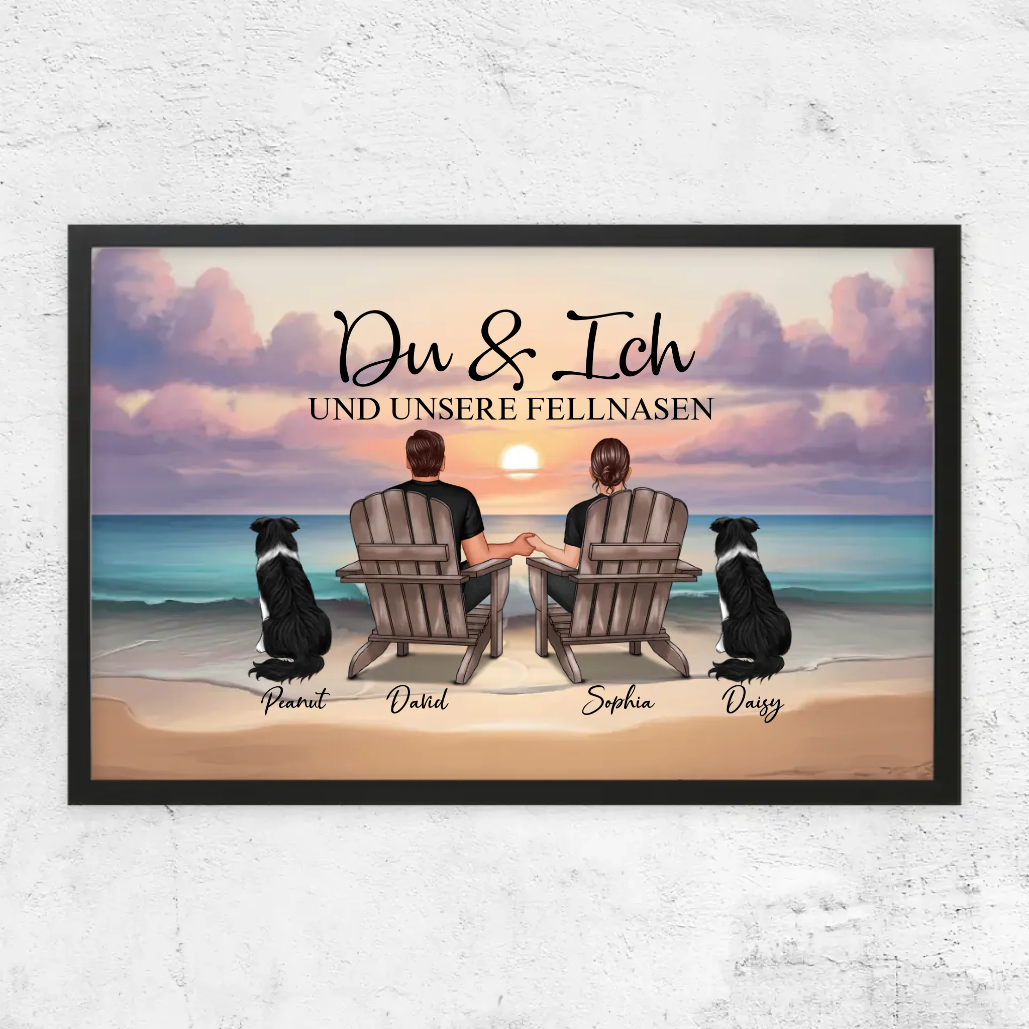 Personalisiertes Poster "Du und ich und unser Haustier"
