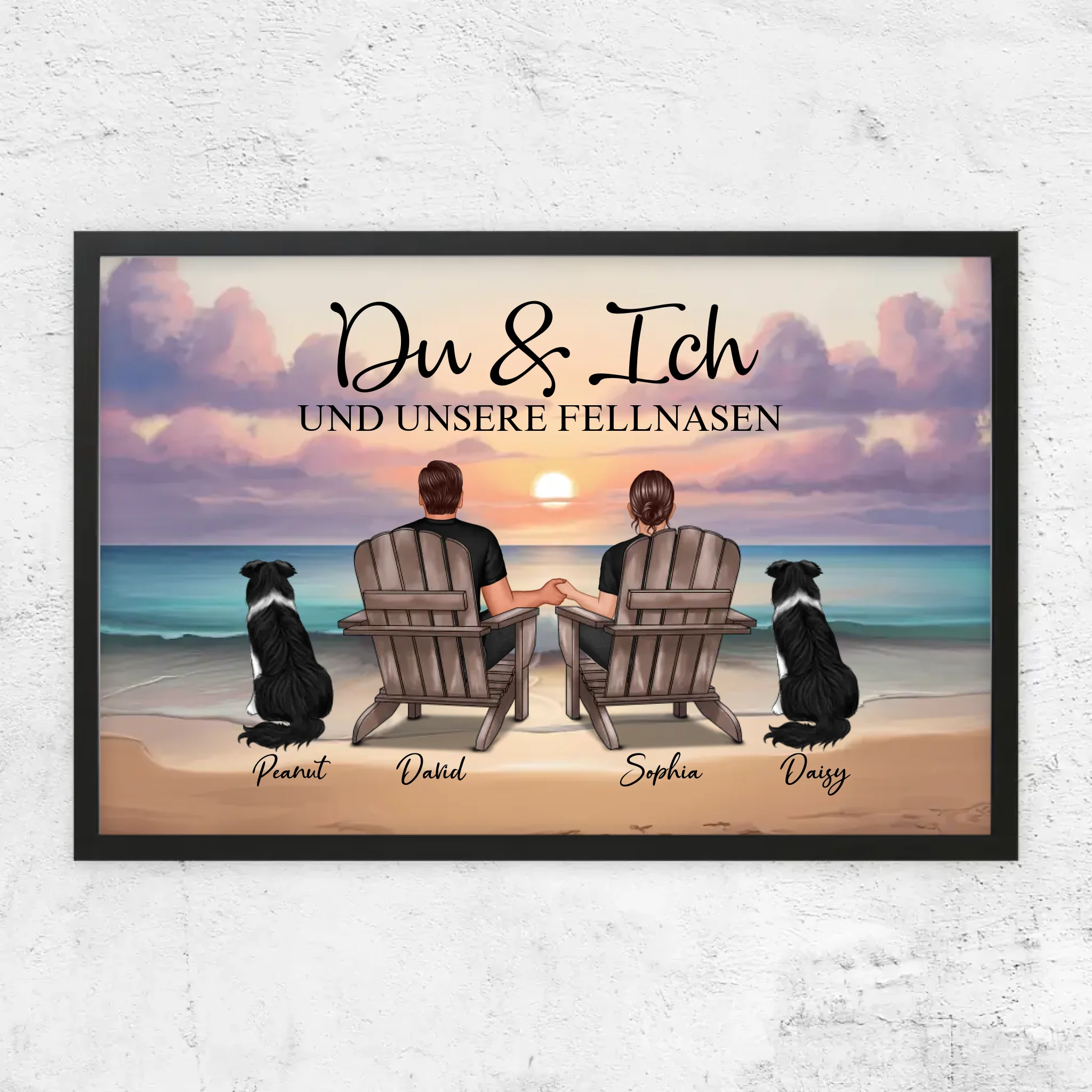 Personalisiertes Poster "Du und ich und unser Haustier"