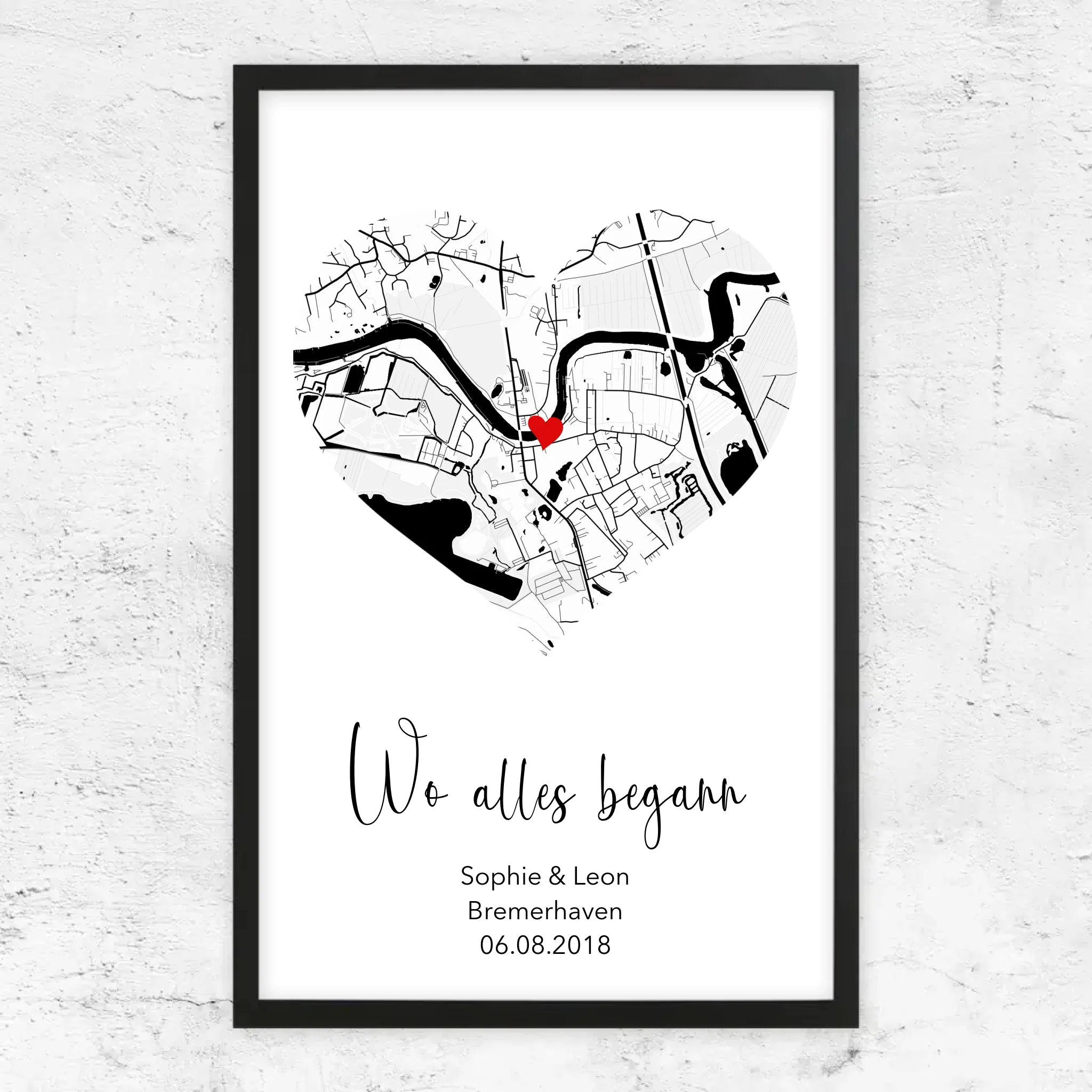 Personalisiertes Poster "Wo alles begann"