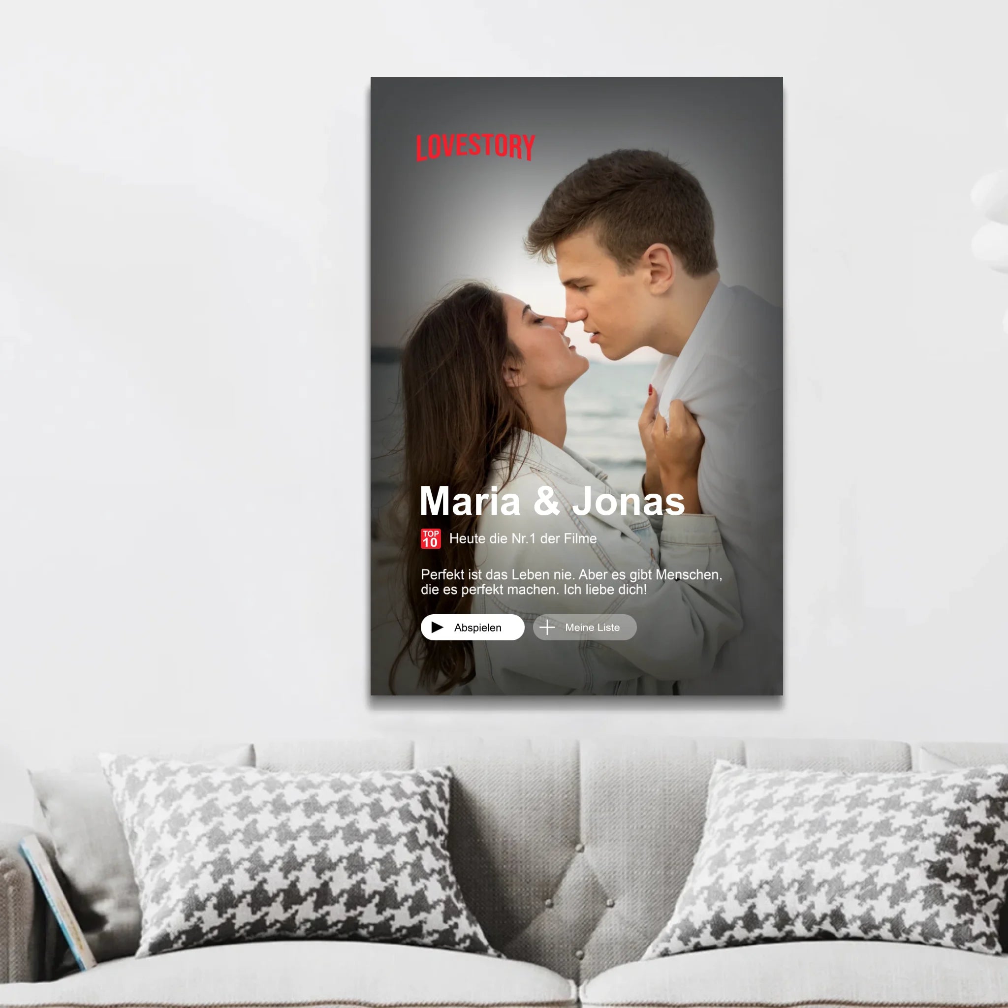 Personalisierte Leinwand "Unser Cover"