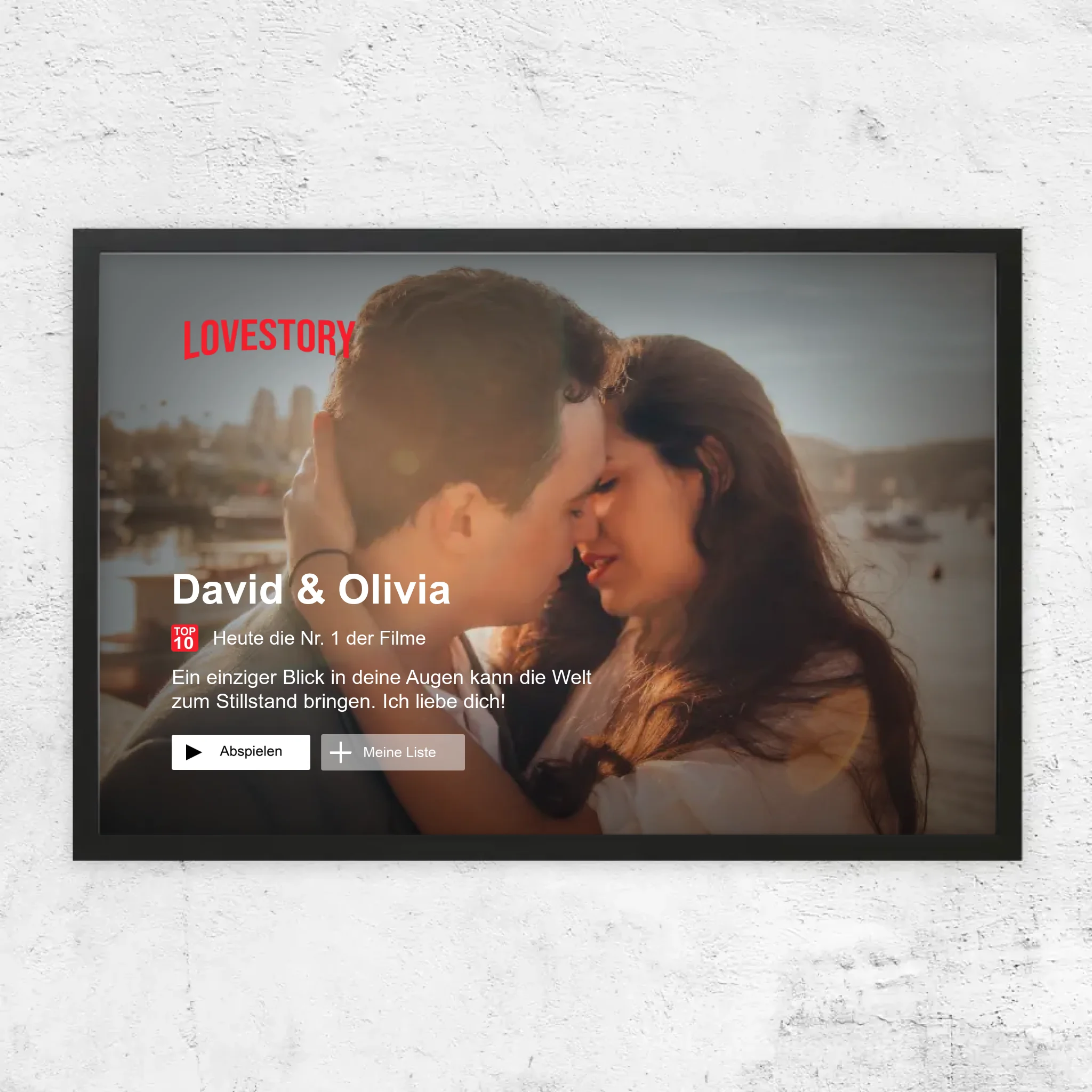 Personalisiertes Poster “Lovestory”