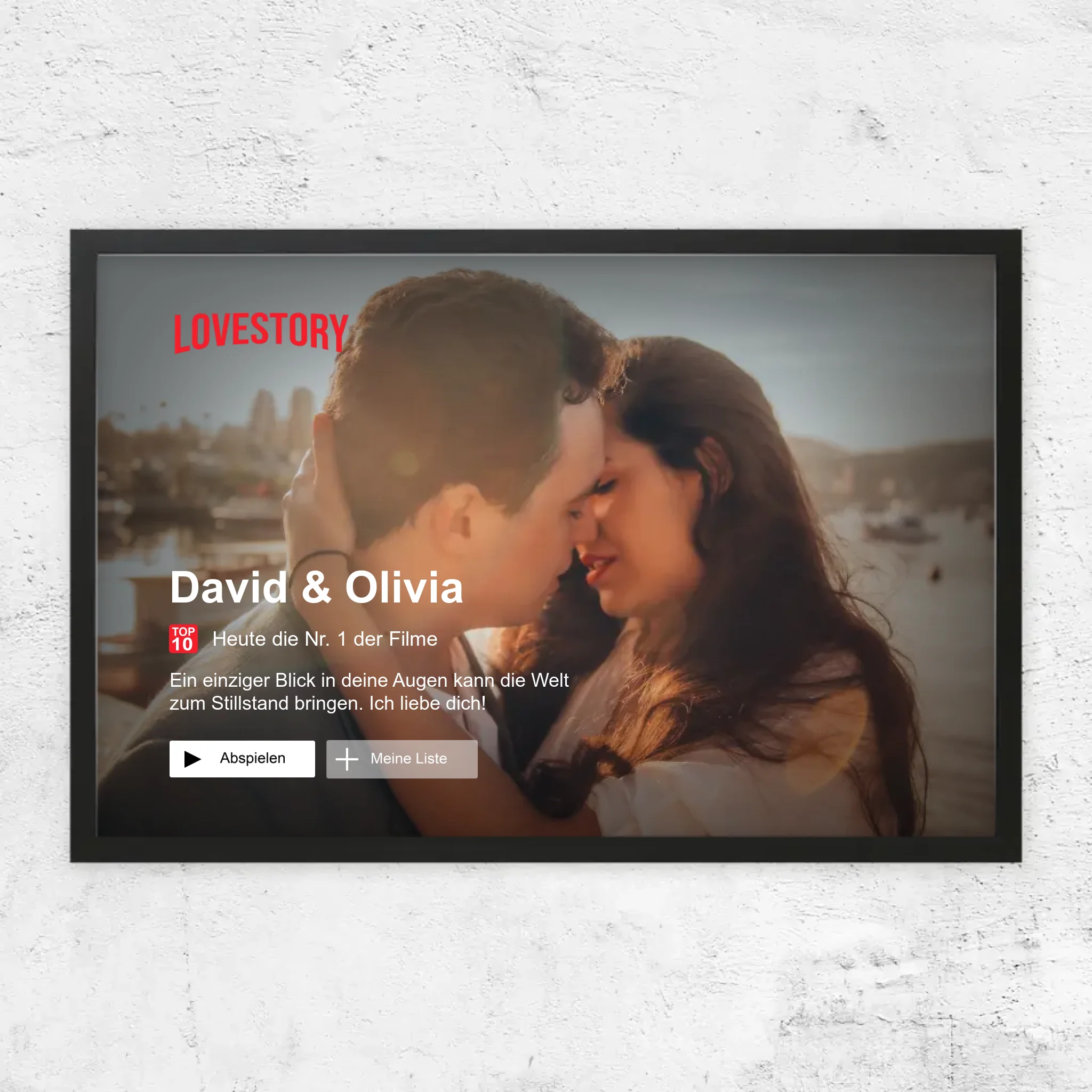 Personalisiertes Poster “Lovestory”