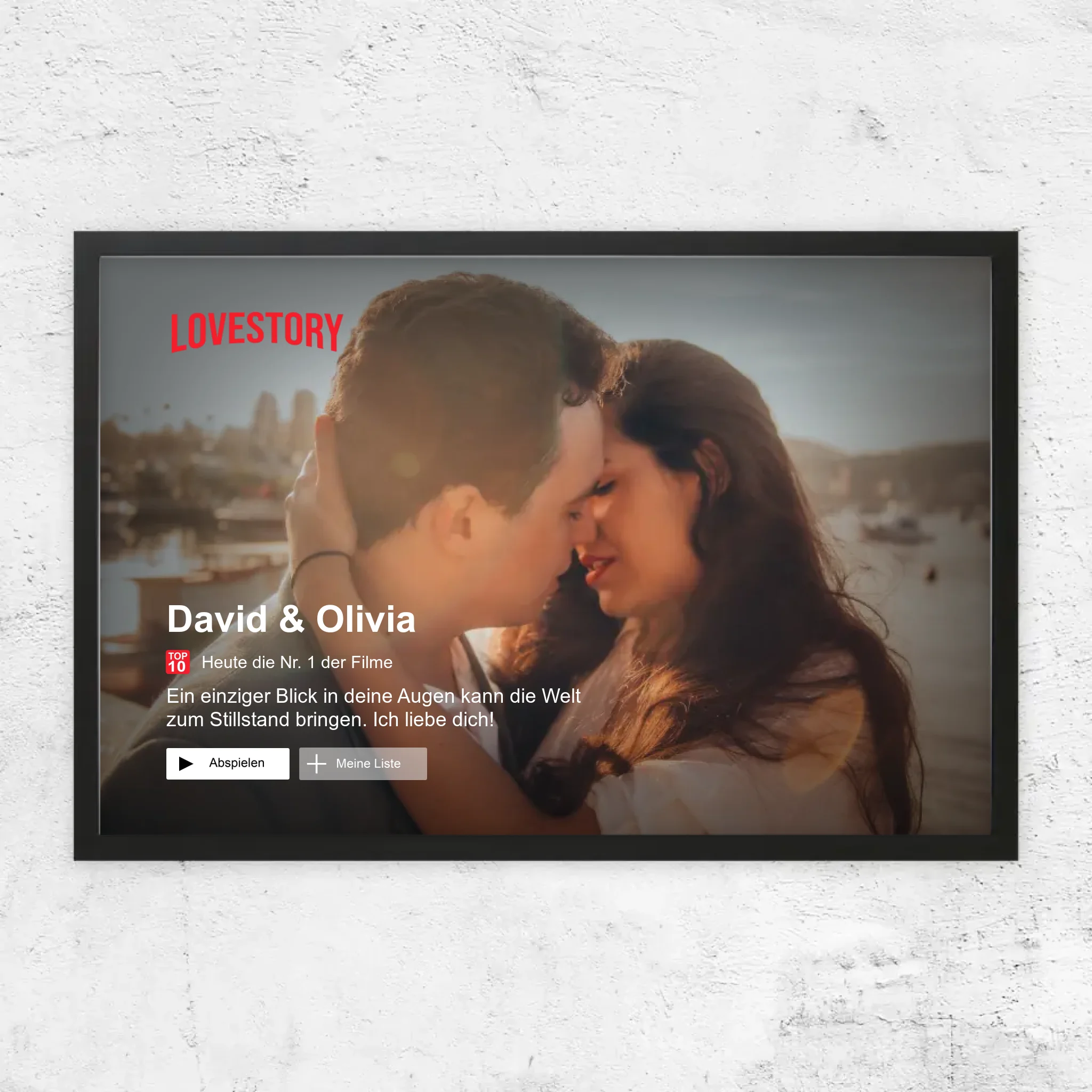 Personalisiertes Poster “Lovestory”