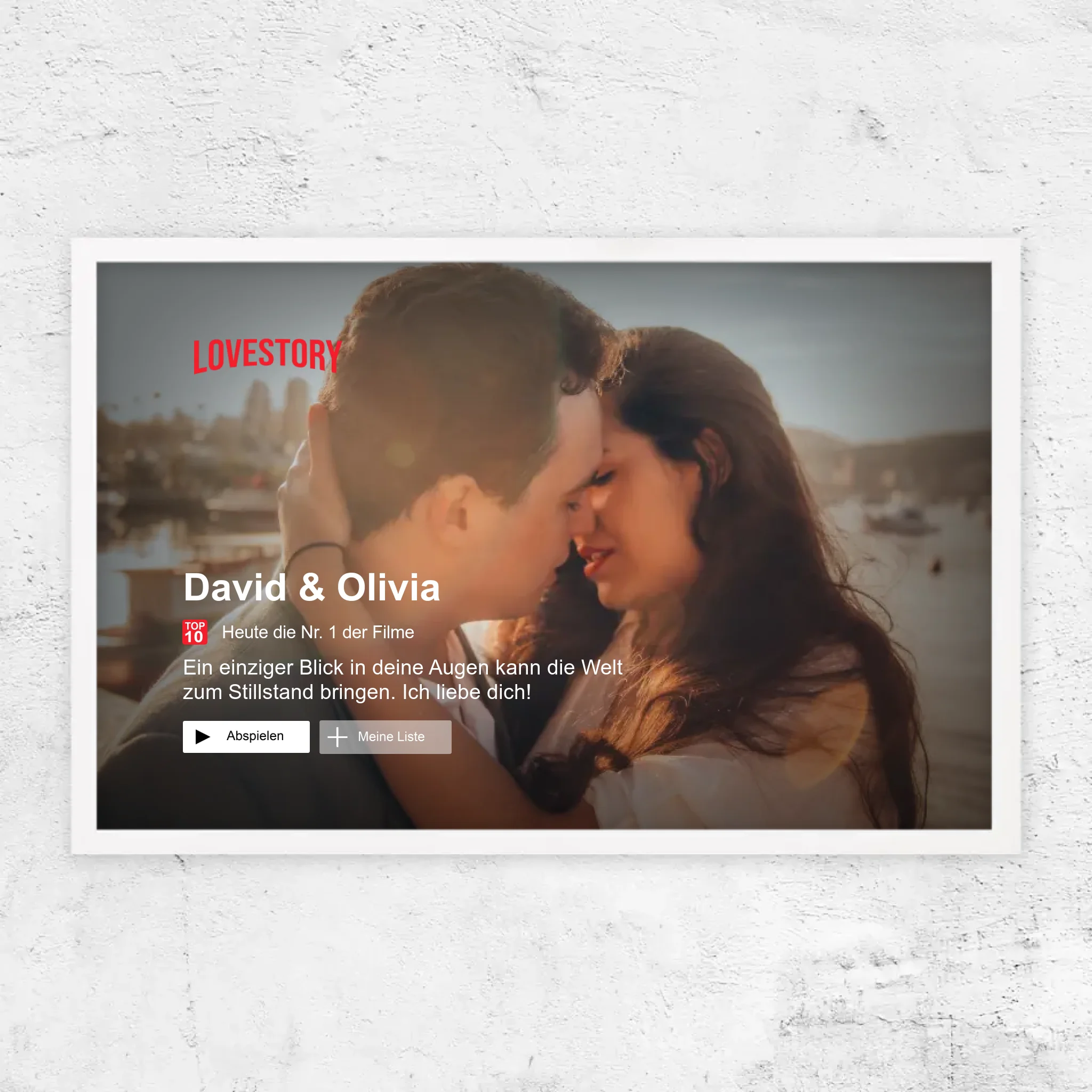 Personalisiertes Poster “Lovestory”