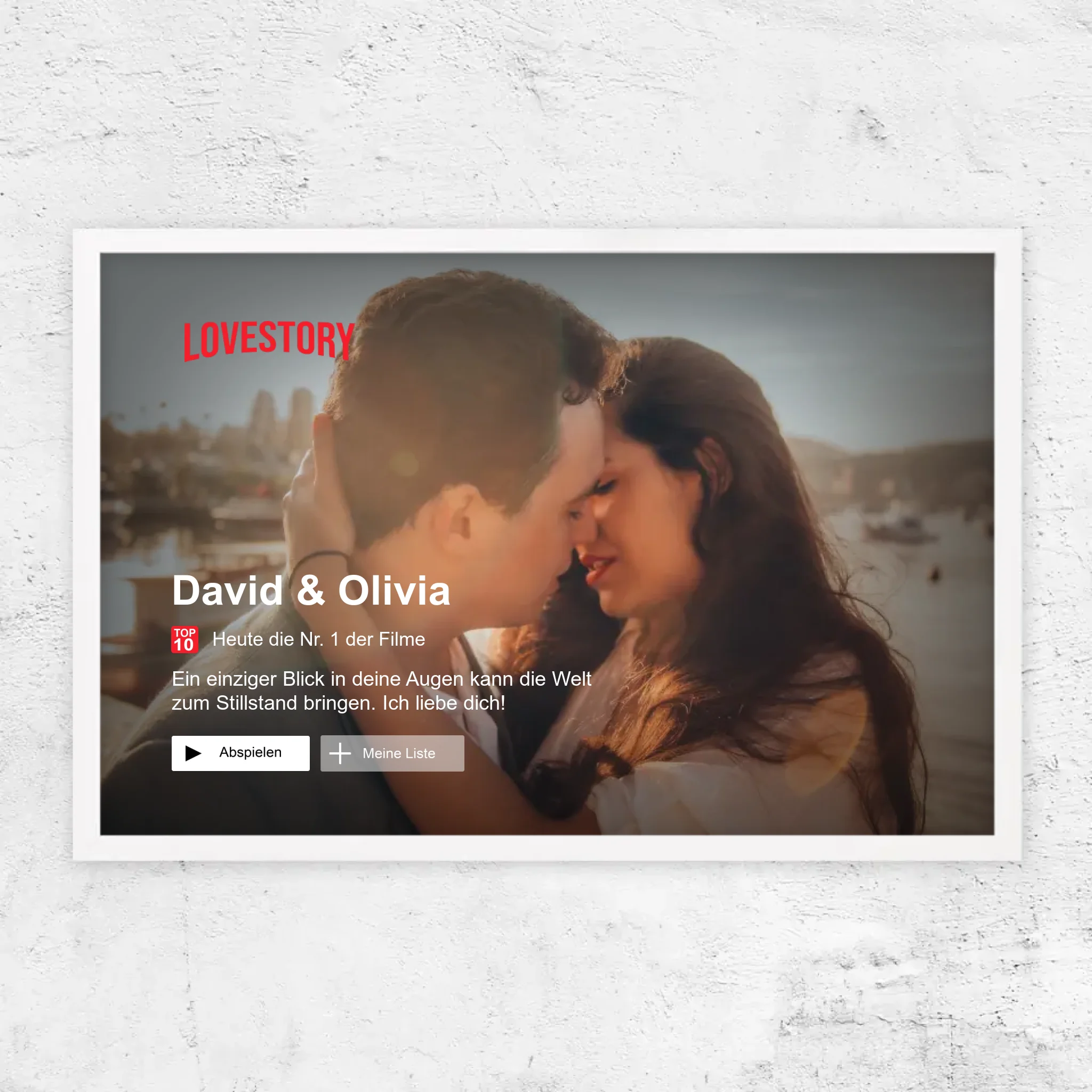 Personalisiertes Poster “Lovestory”