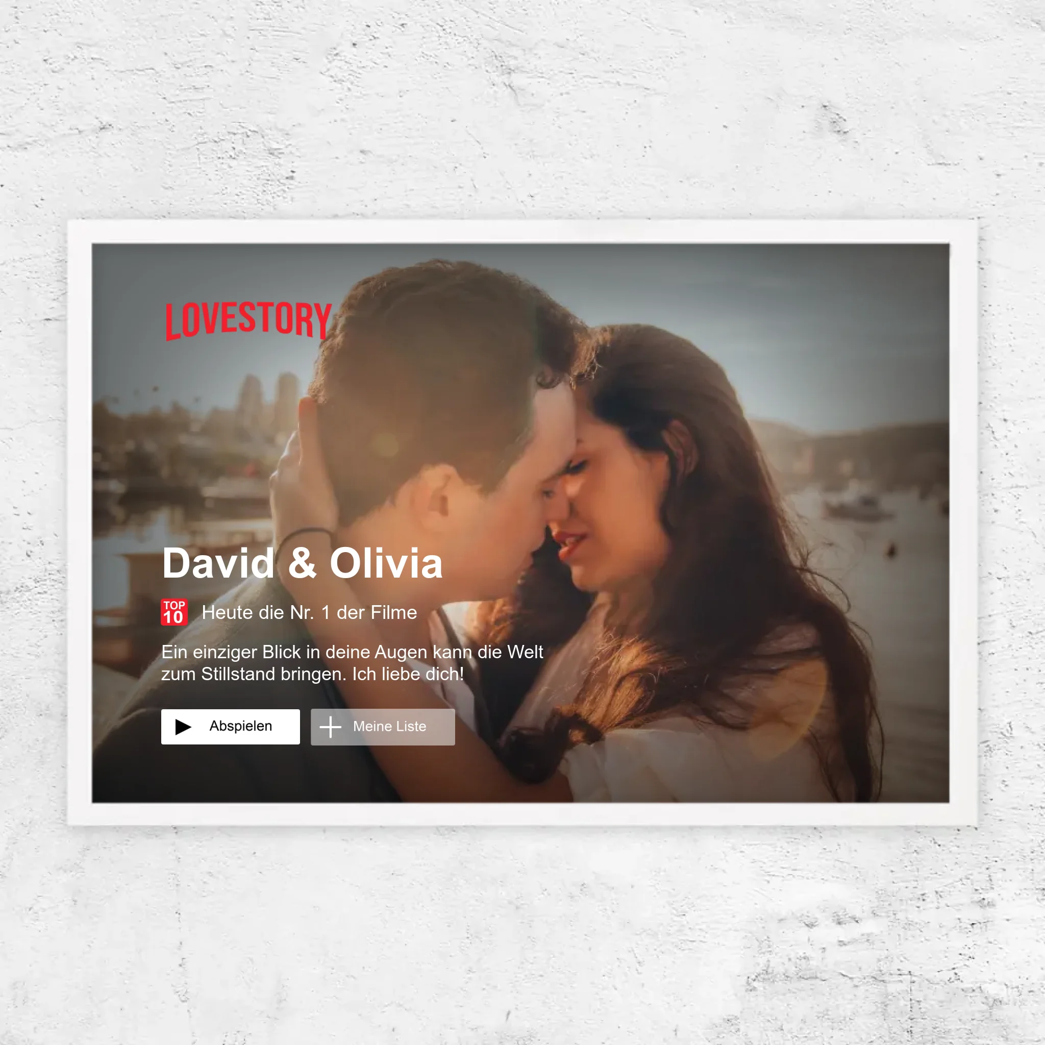 Personalisiertes Poster “Lovestory”