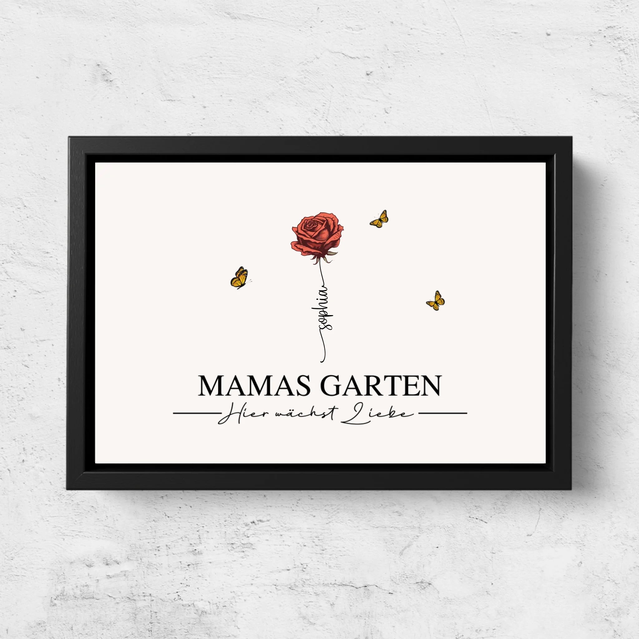 Personalisierte Leinwand "Mamas Garten"
