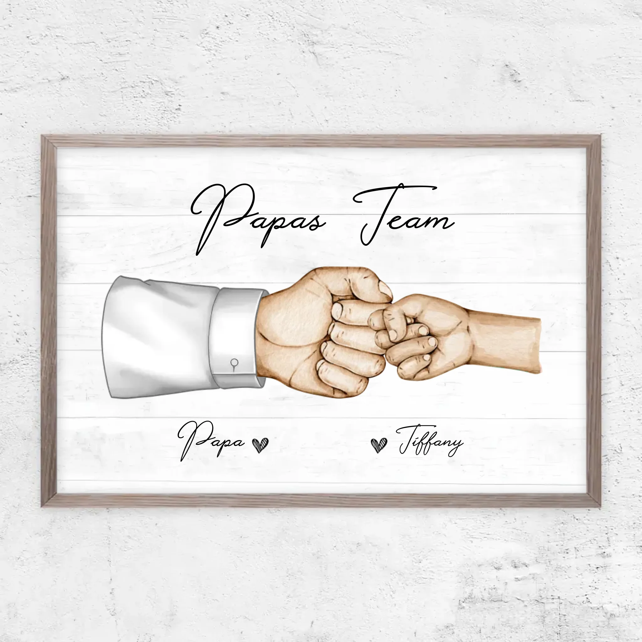 Personalisiertes Poster "Papas Team"