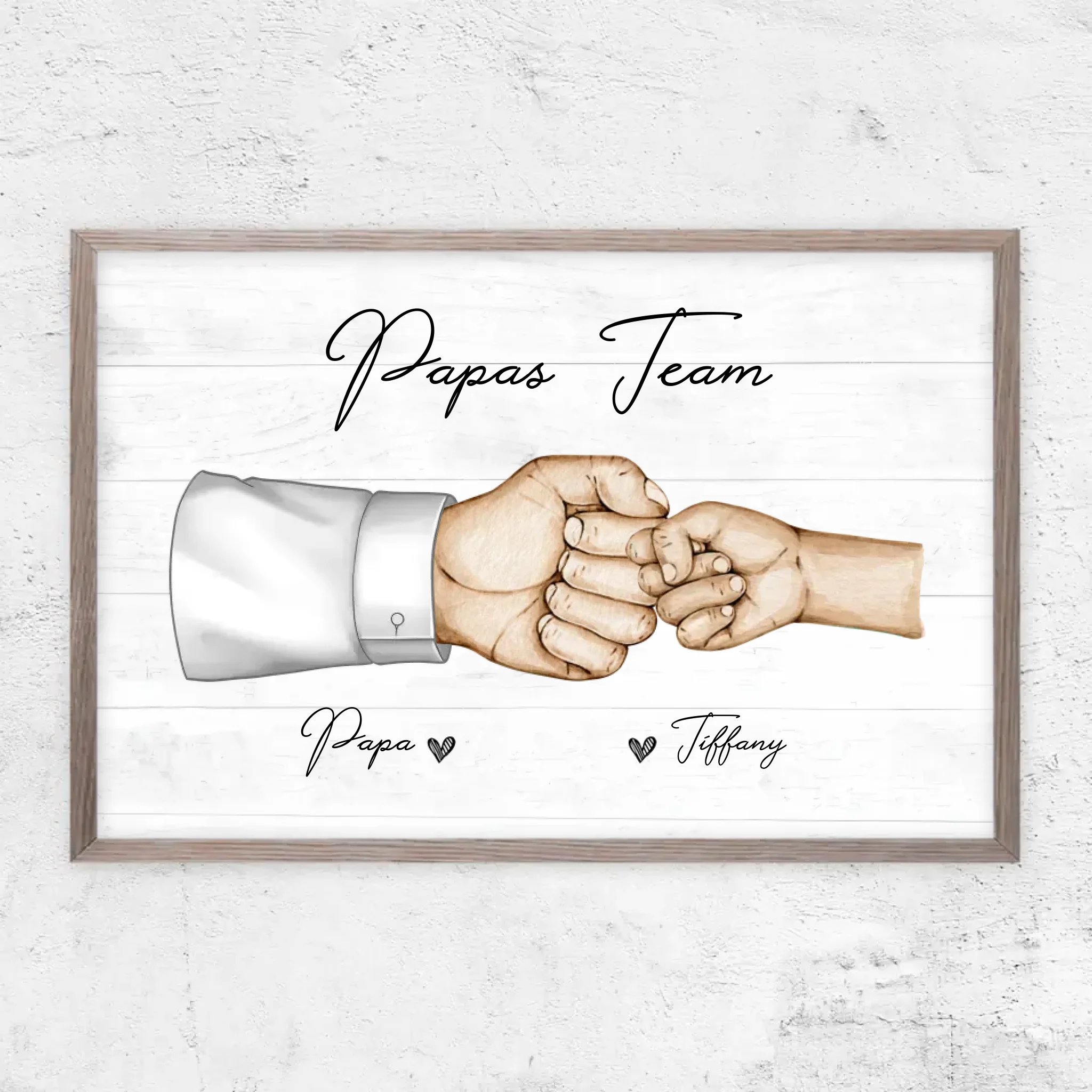 Personalisiertes Poster "Papas Team"