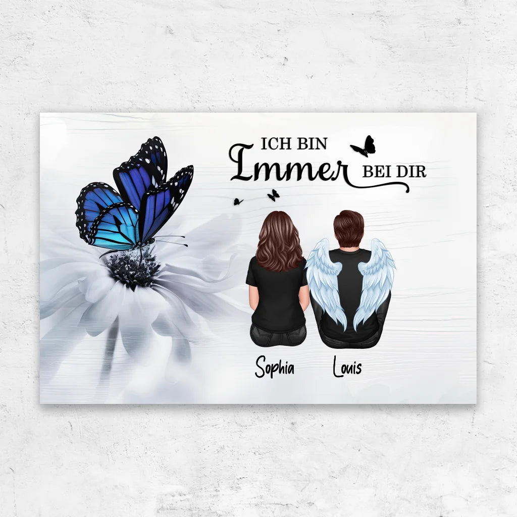 Personalisierte Leinwand "Wir sind immer bei dir"