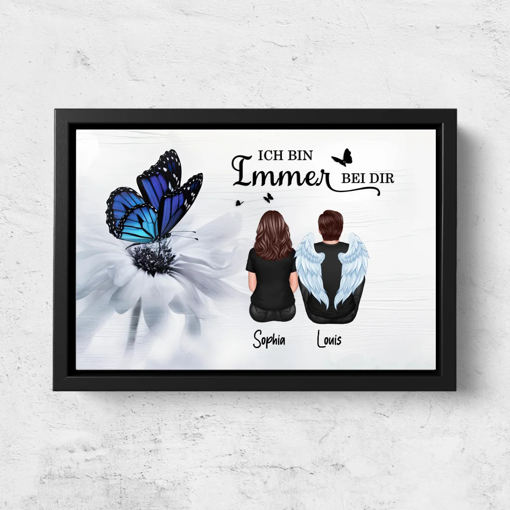 Personalisierte Leinwand "Wir sind immer bei dir"