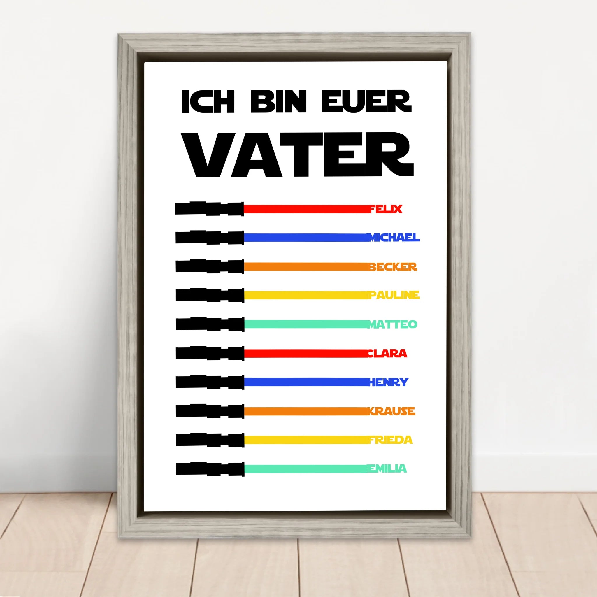 Personalisierte Leinwand "Ich bin eurer Vater"