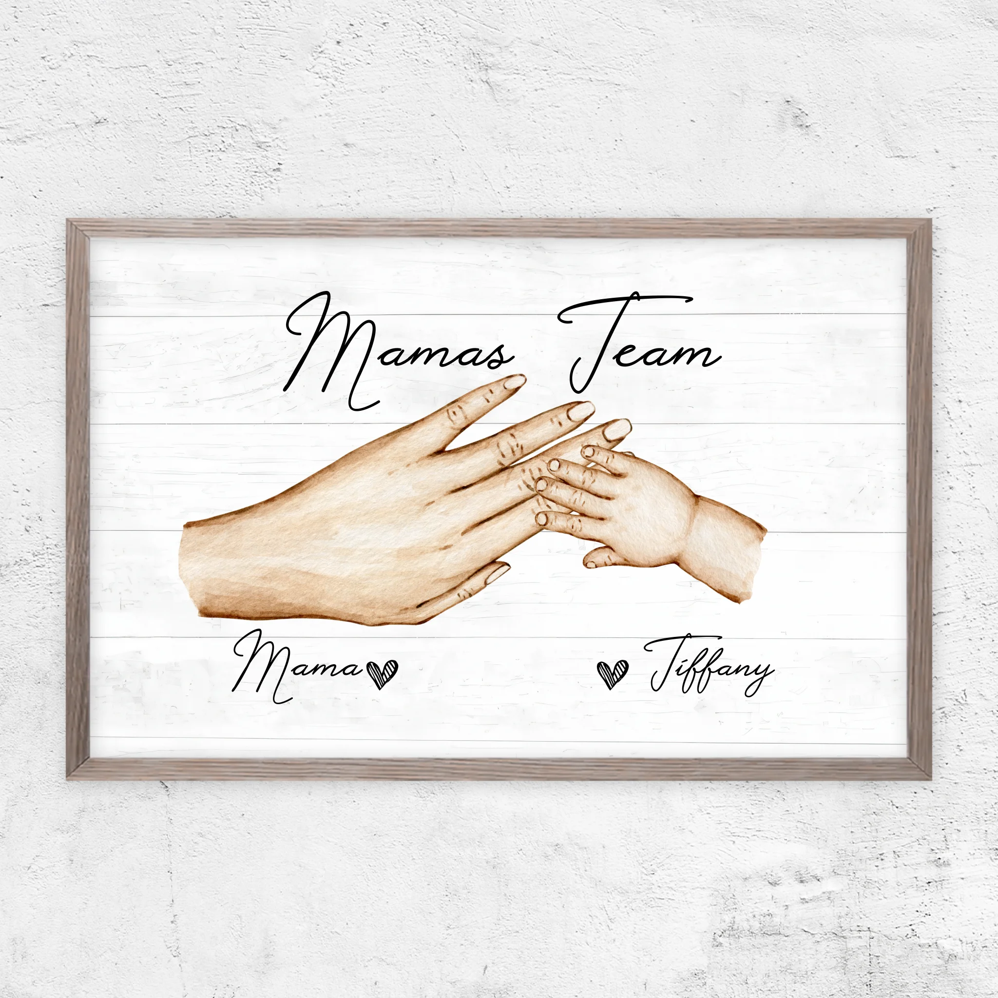 Personalisiertes Poster "Mamas Team"