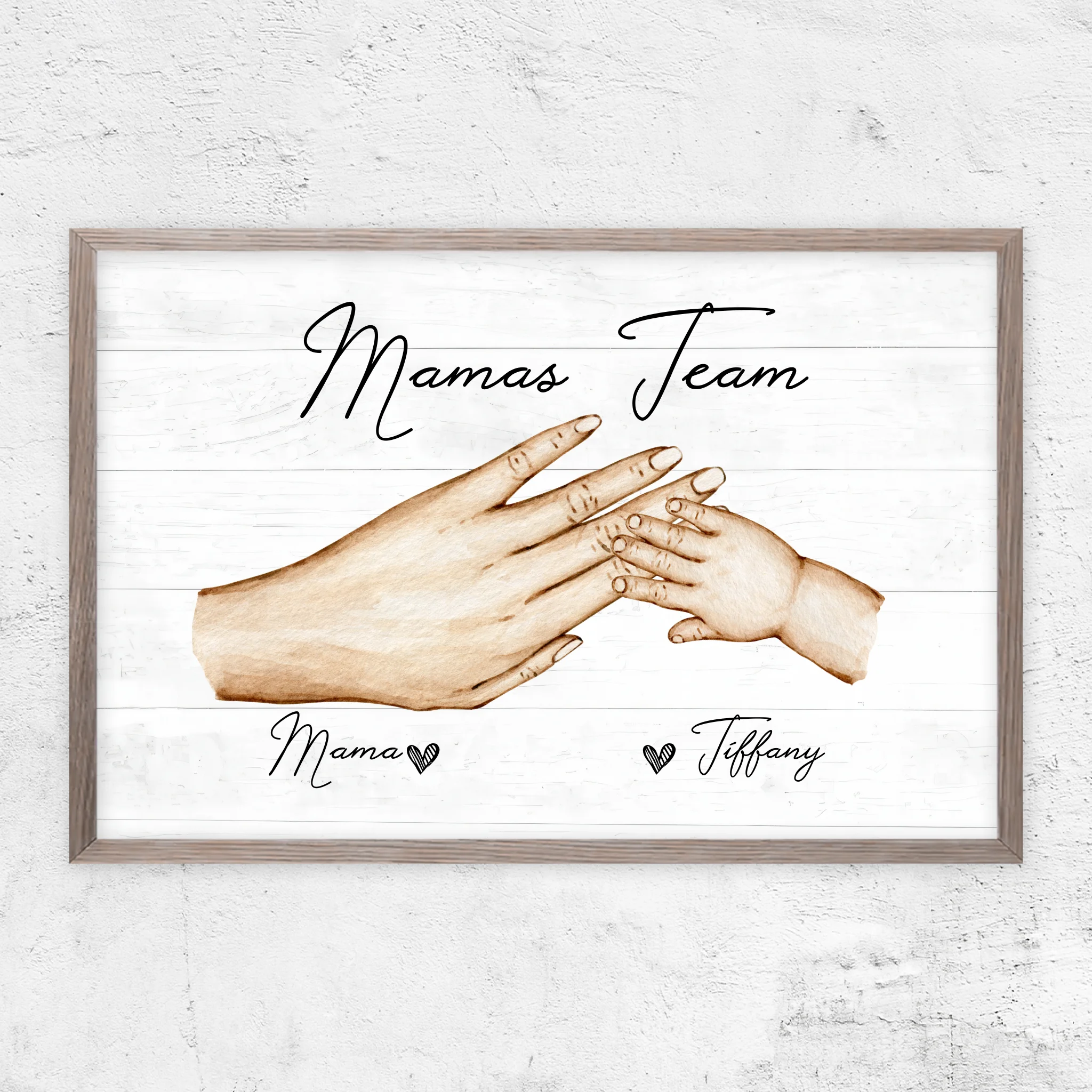 Personalisiertes Poster "Mamas Team"