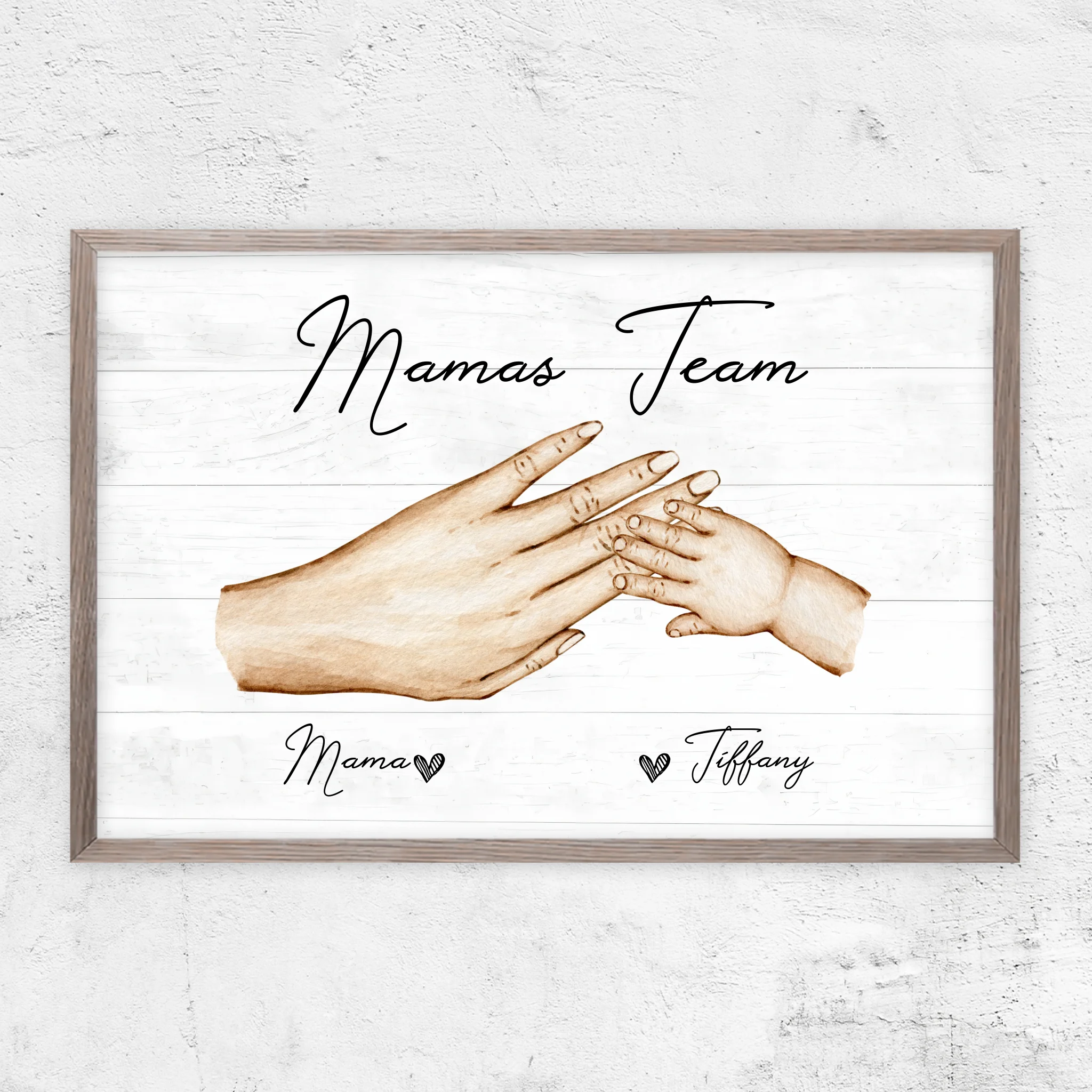 Personalisiertes Poster "Mamas Team"