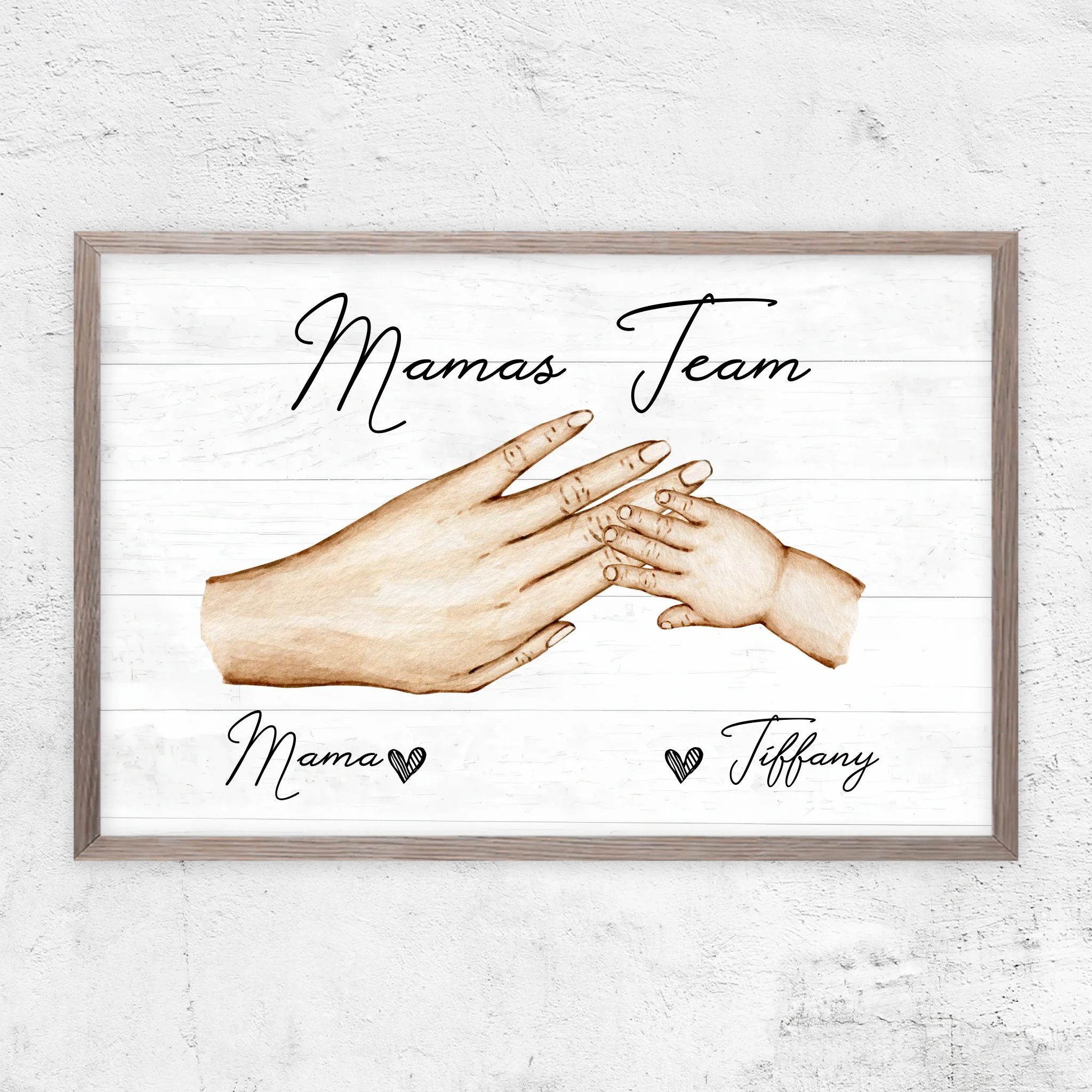 Personalisiertes Poster "Mamas Team"