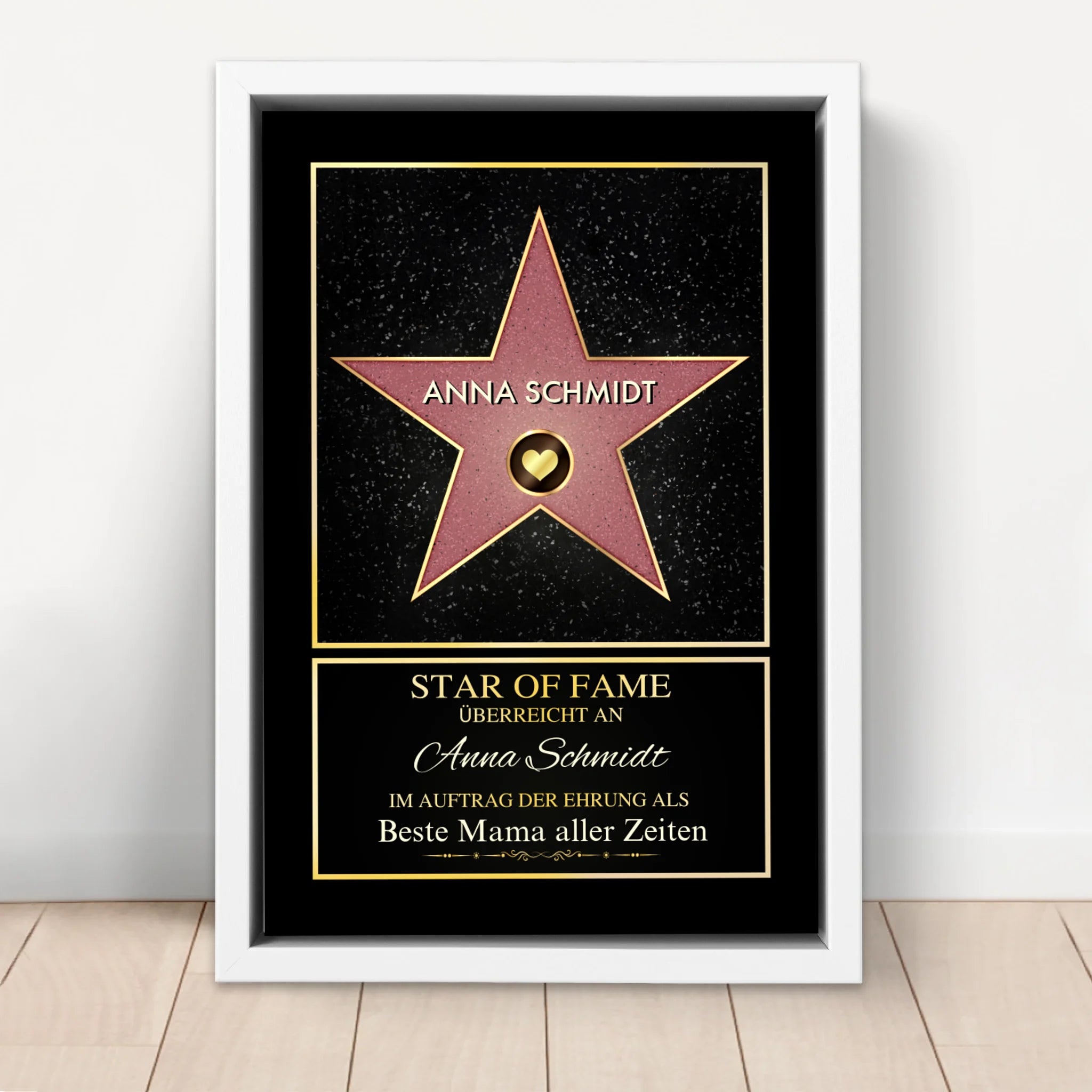 Personalisierte Leinwand "Star of Fame"