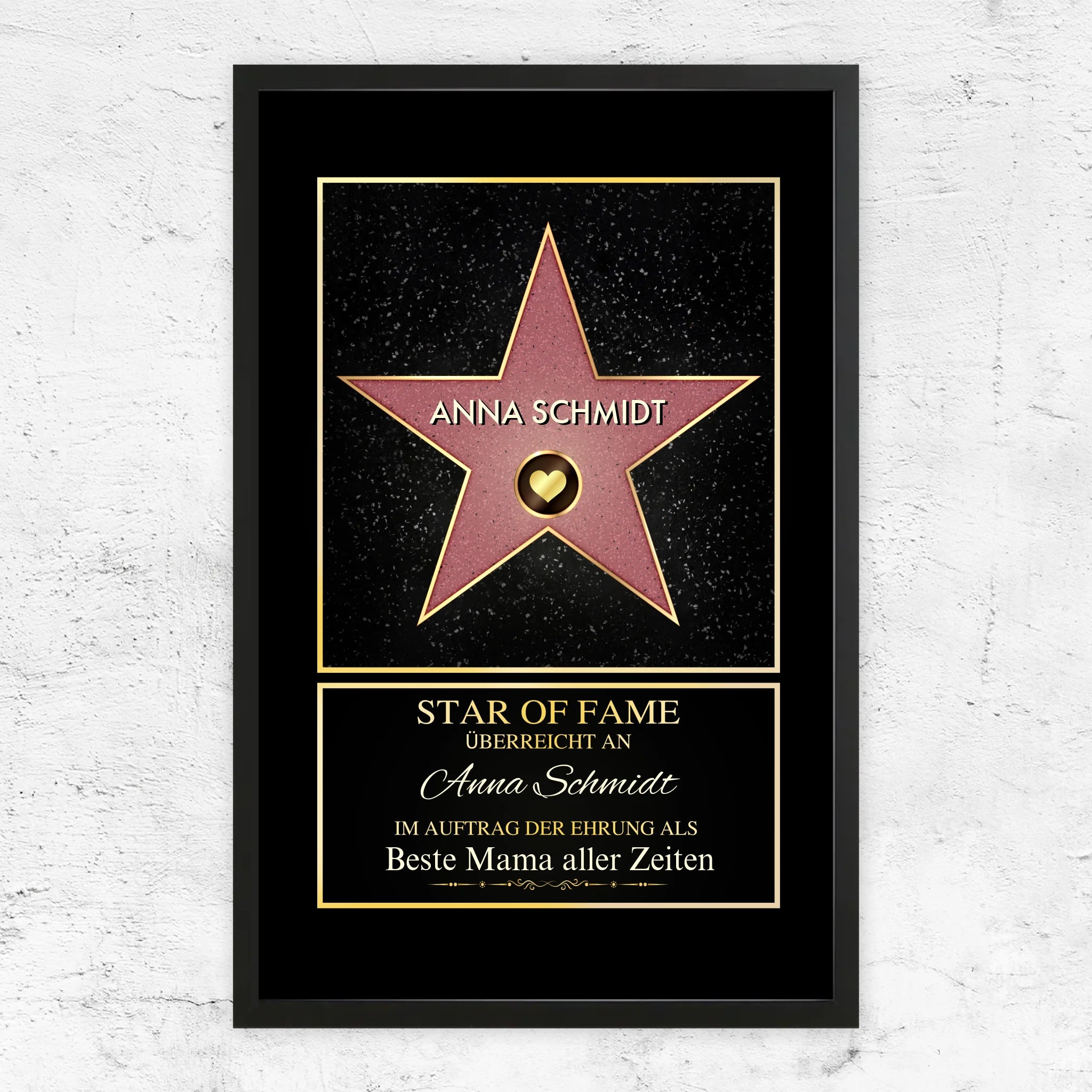 Personalisiertes Poster "Star of Fame"