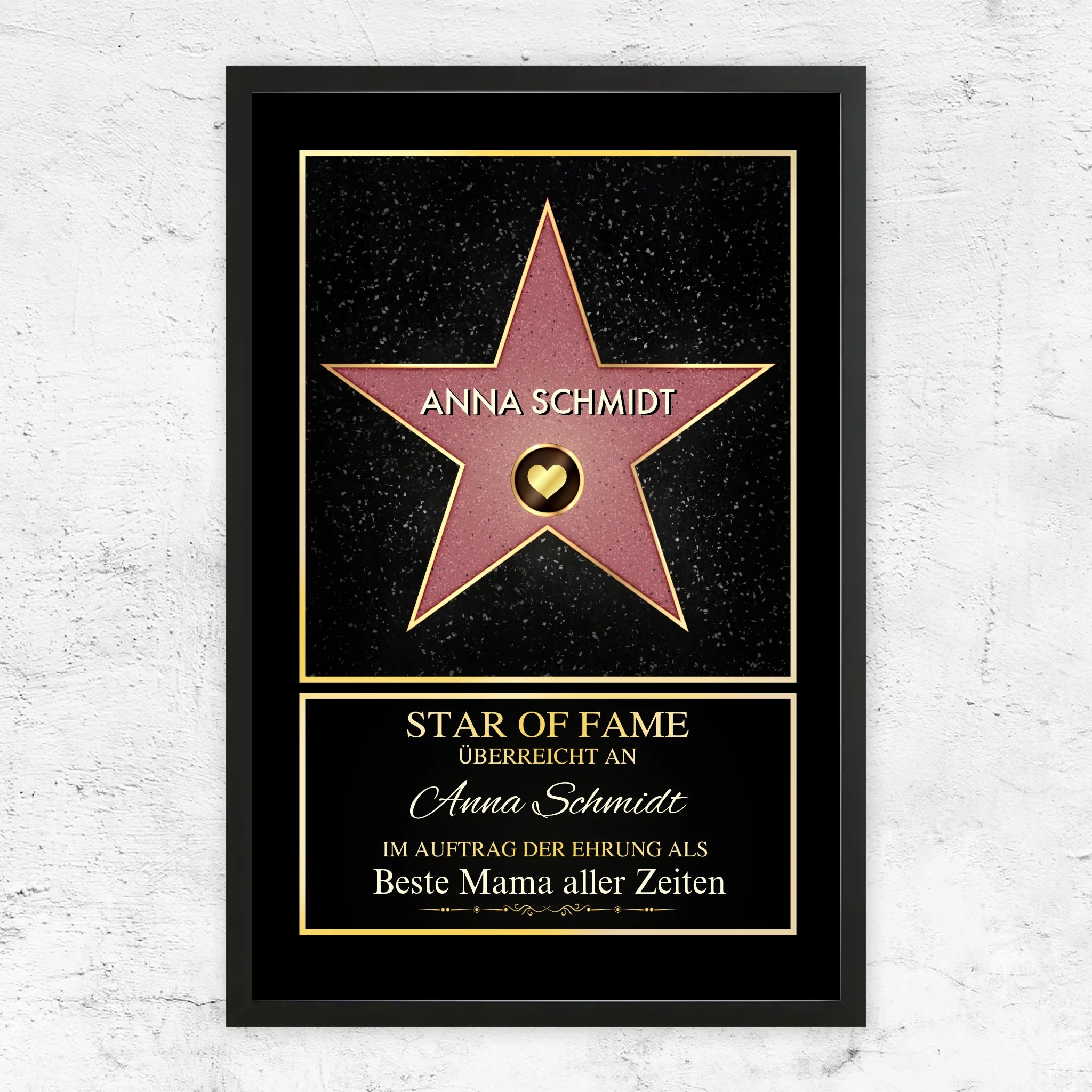 Personalisiertes Poster "Star of Fame"