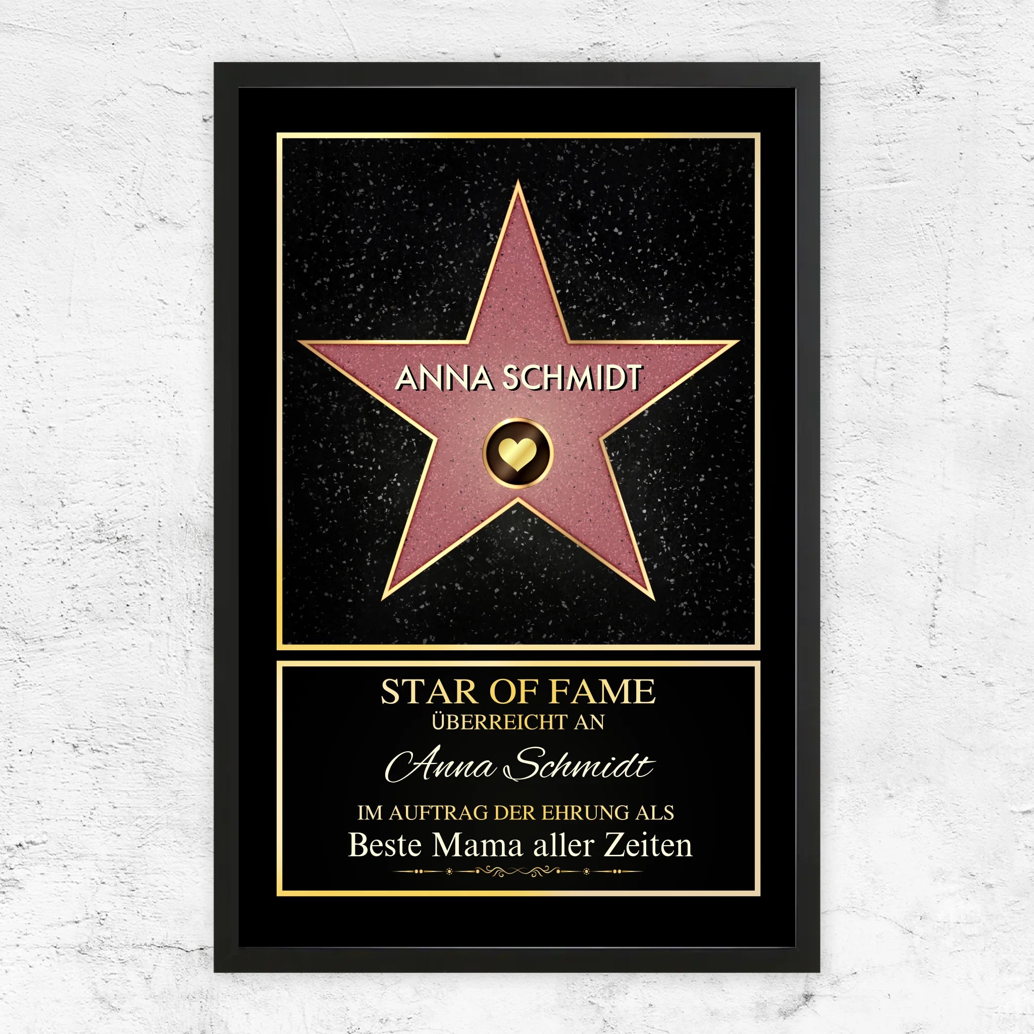 Personalisiertes Poster "Star of Fame"