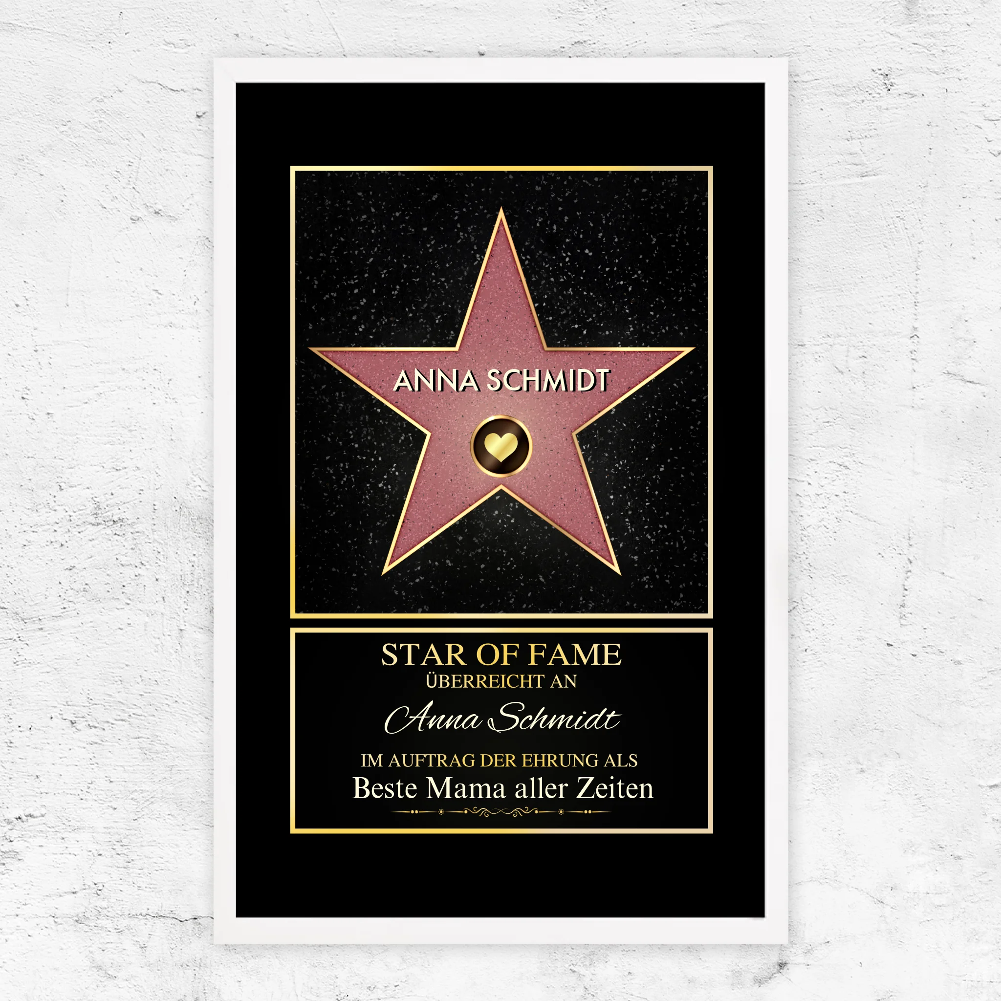 Personalisiertes Poster "Star of Fame"