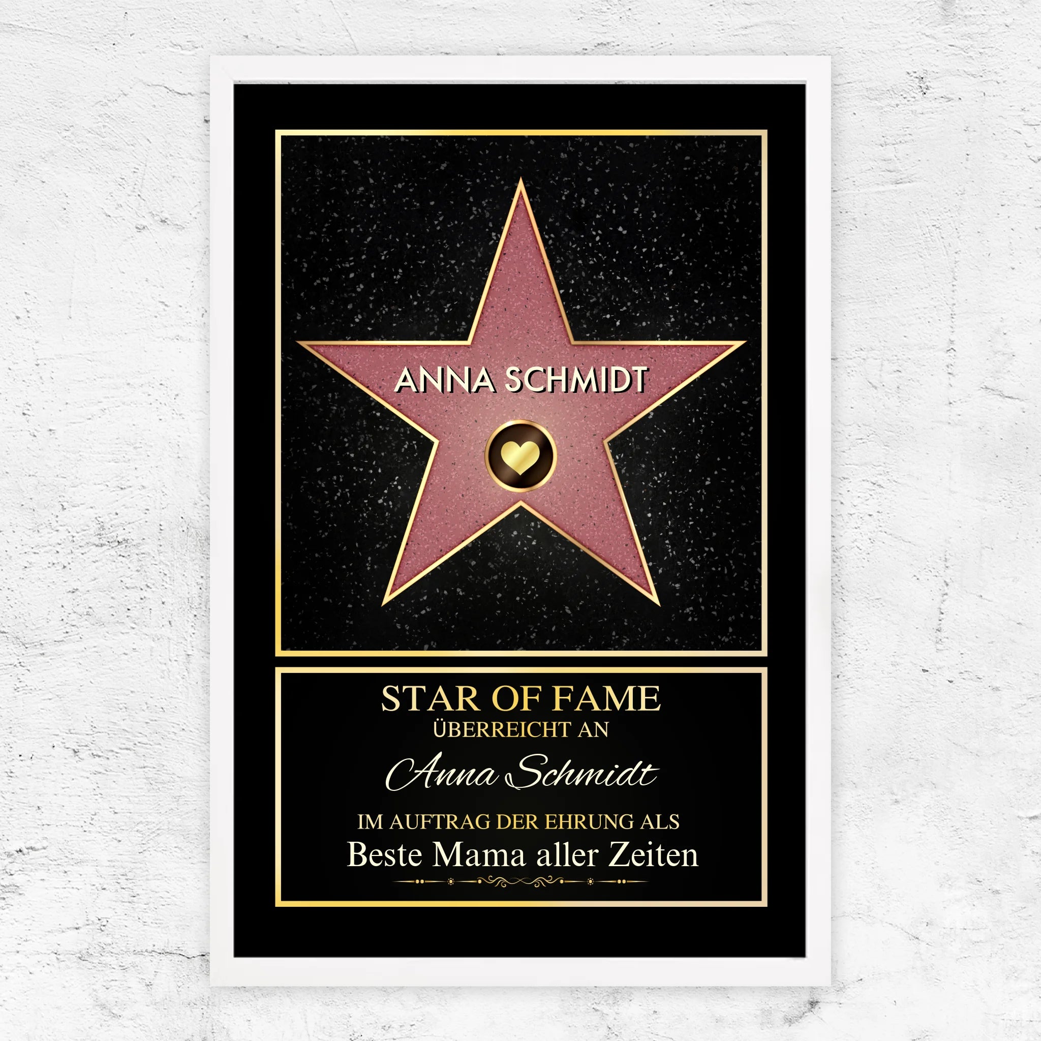 Personalisiertes Poster "Star of Fame"