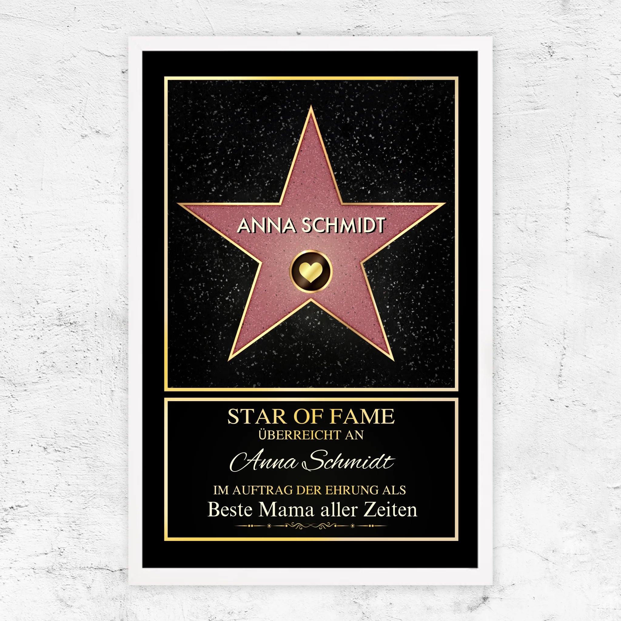 Personalisiertes Poster "Star of Fame"