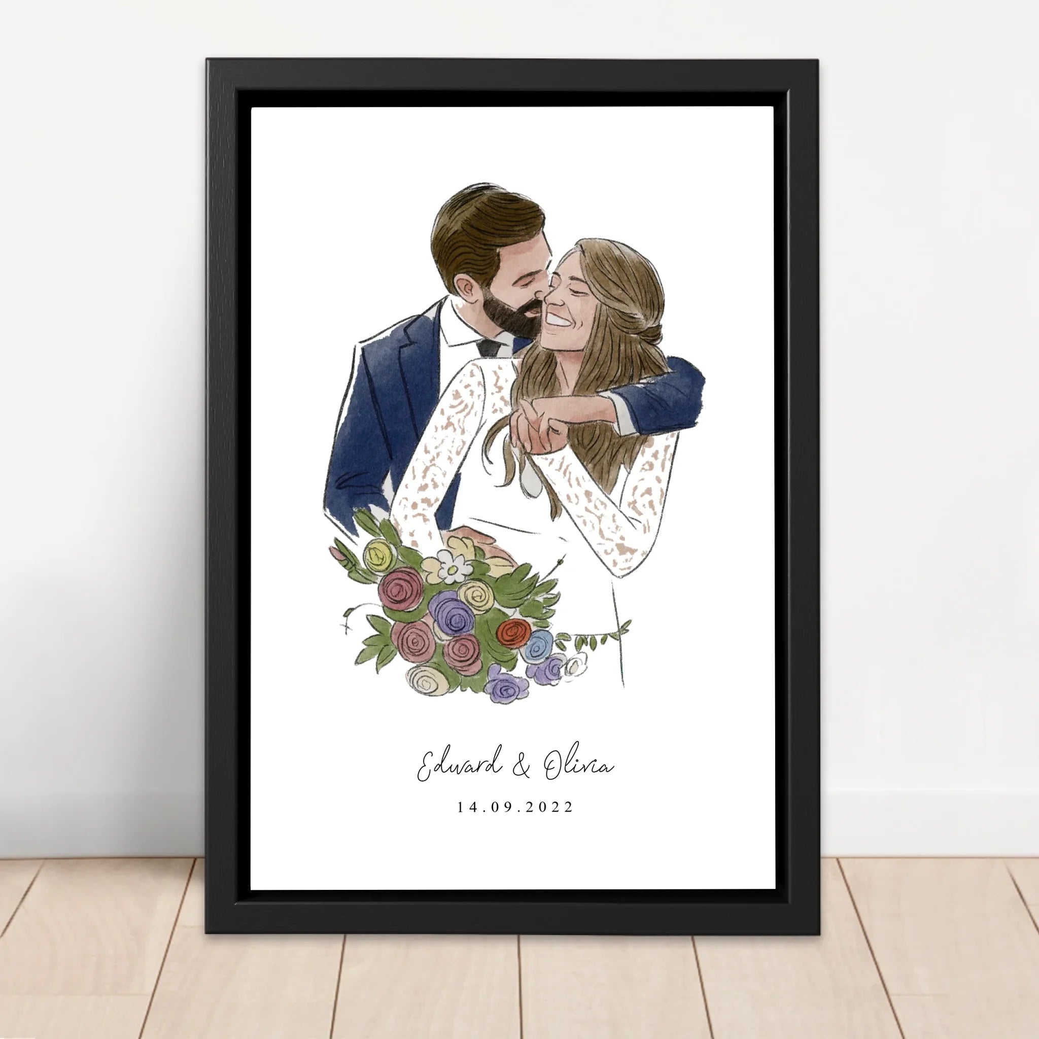 Personalisierte Leinwand – Foto im Aquarellstil