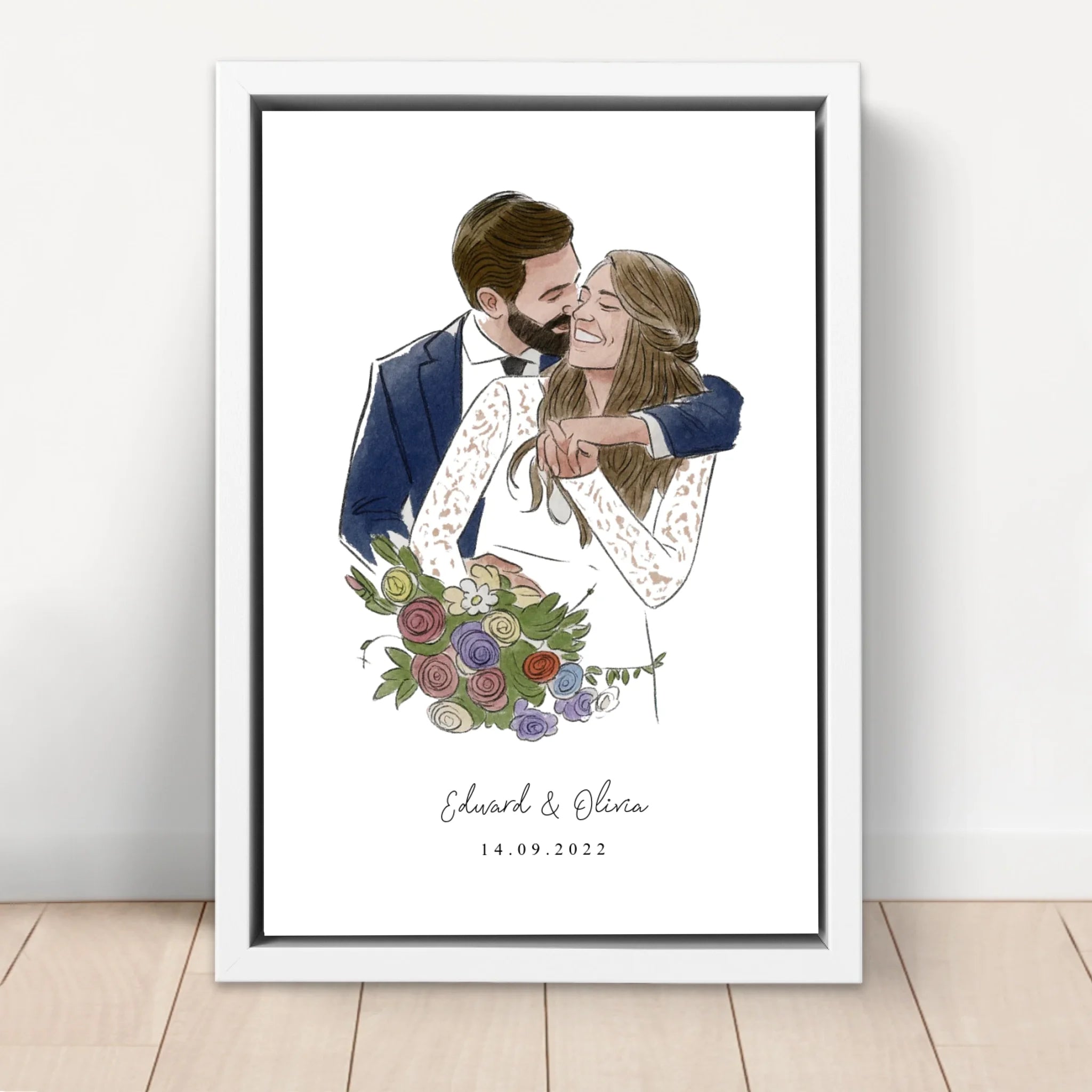 Personalisierte Leinwand – Foto im Aquarellstil