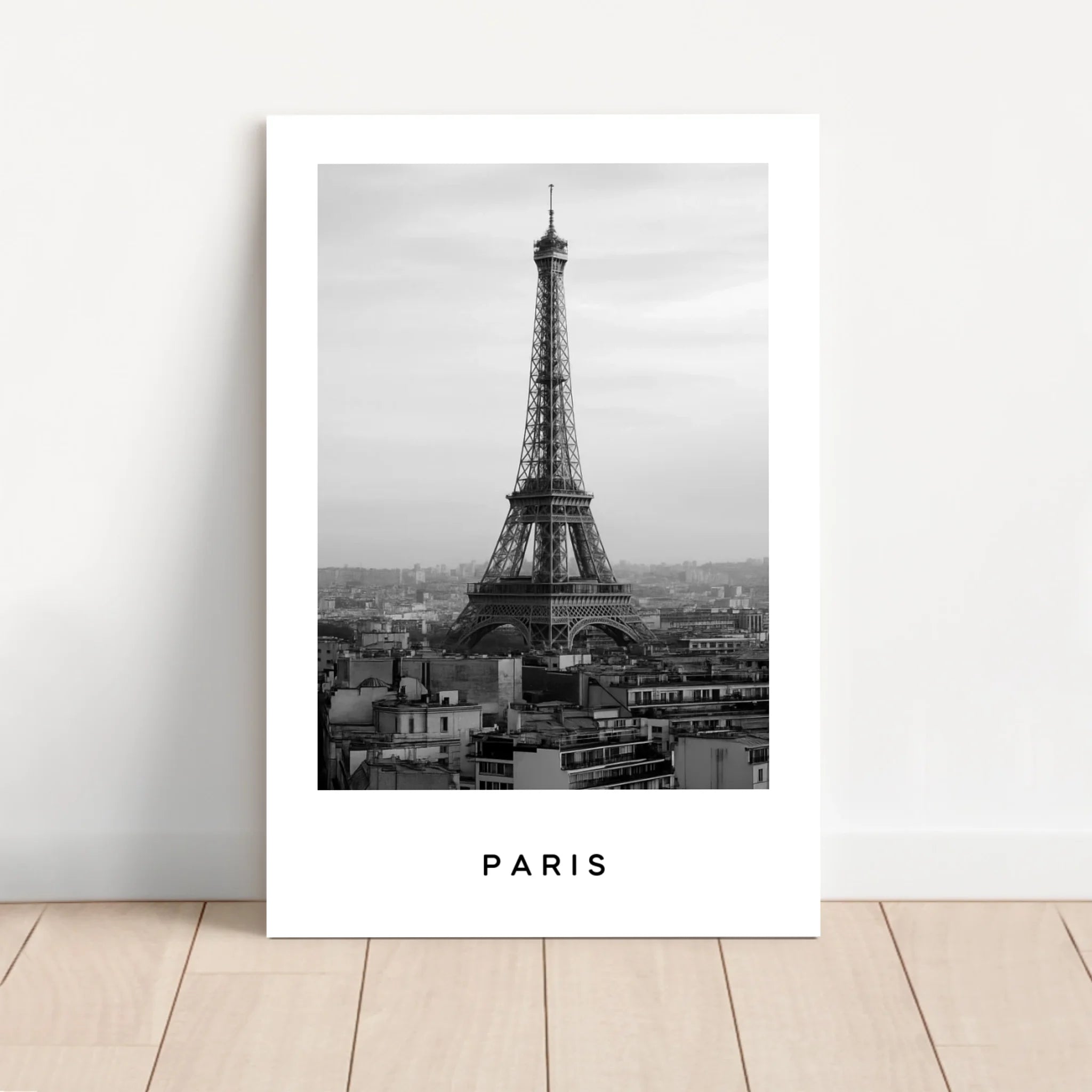 Personalisierte Leinwand – Stadtbild Schwarz-Weiß-Reise