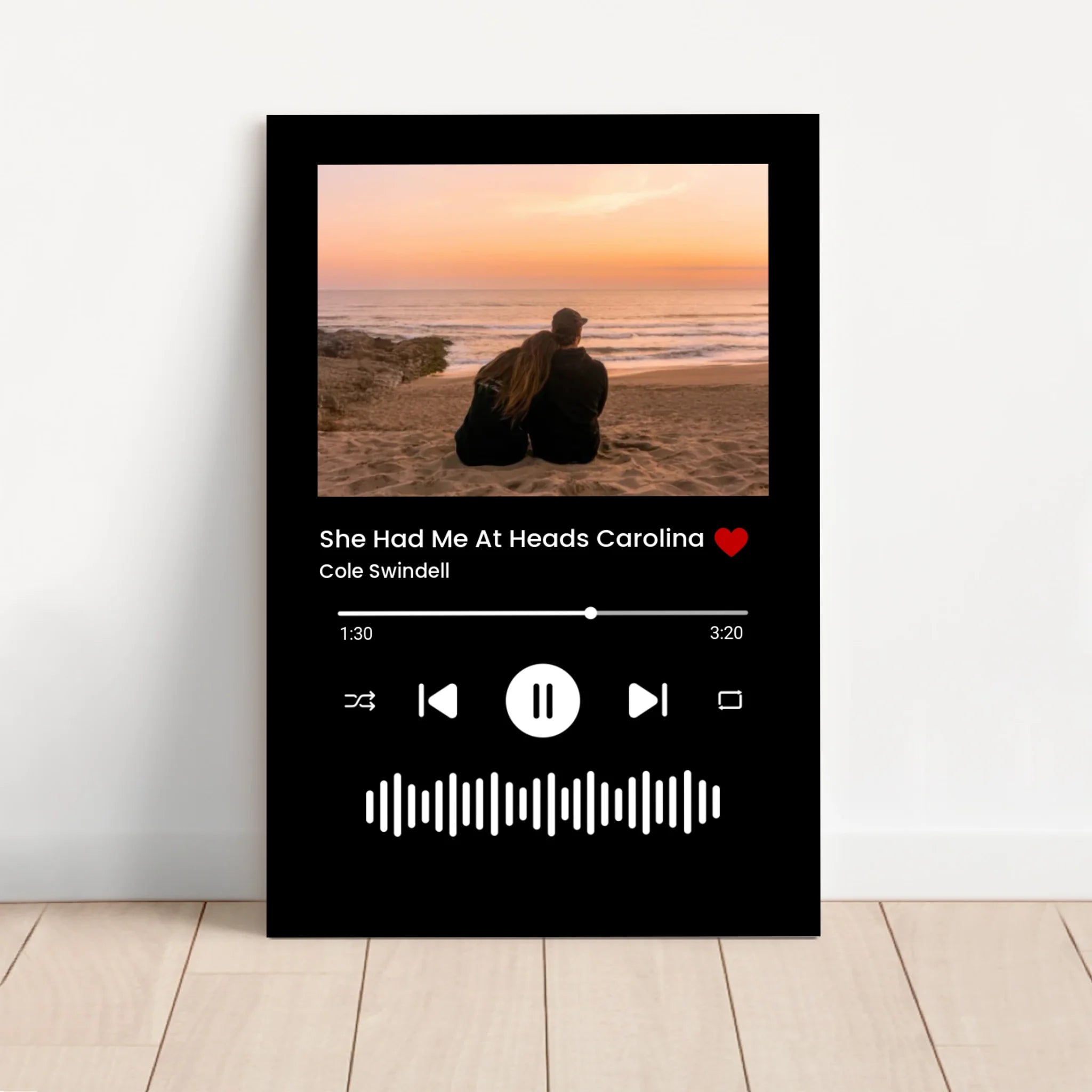 Personalisierte Leinwand – Musik- und Fotosternlicht