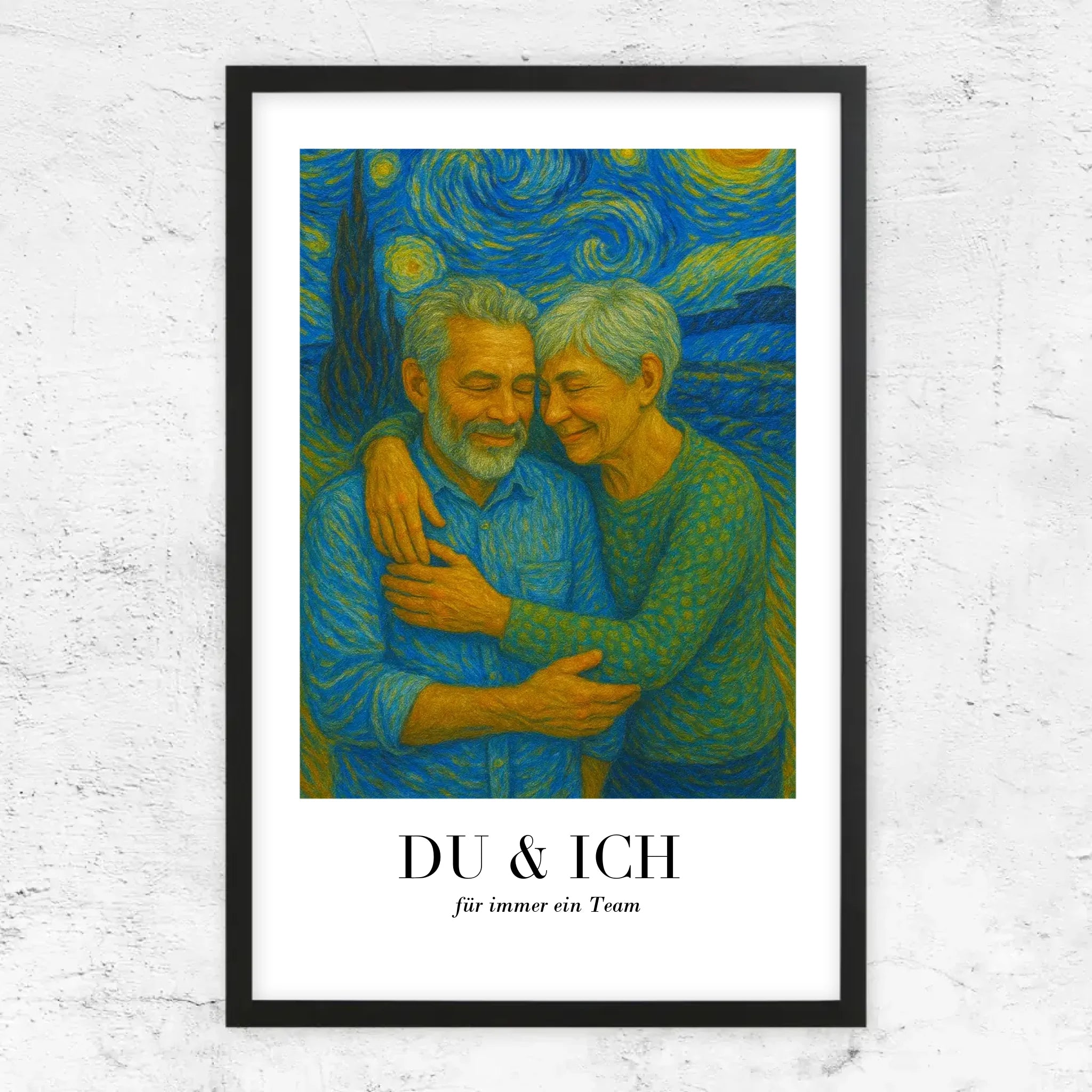 Personalisiertes Poster – Du und ich in Van-Gogh-Kunst, wir schaffen das