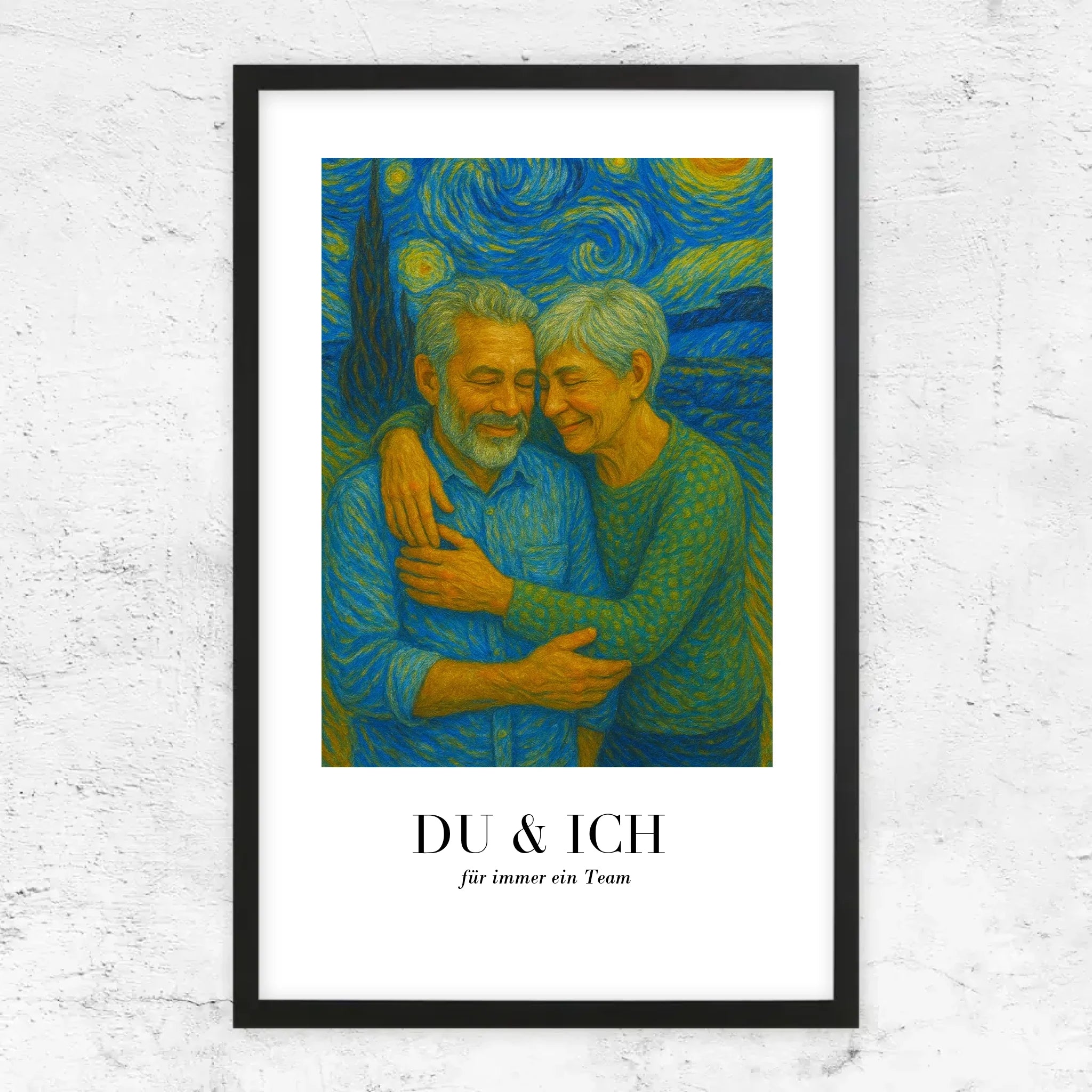 Personalisiertes Poster – Du und ich in Van-Gogh-Kunst, wir schaffen das