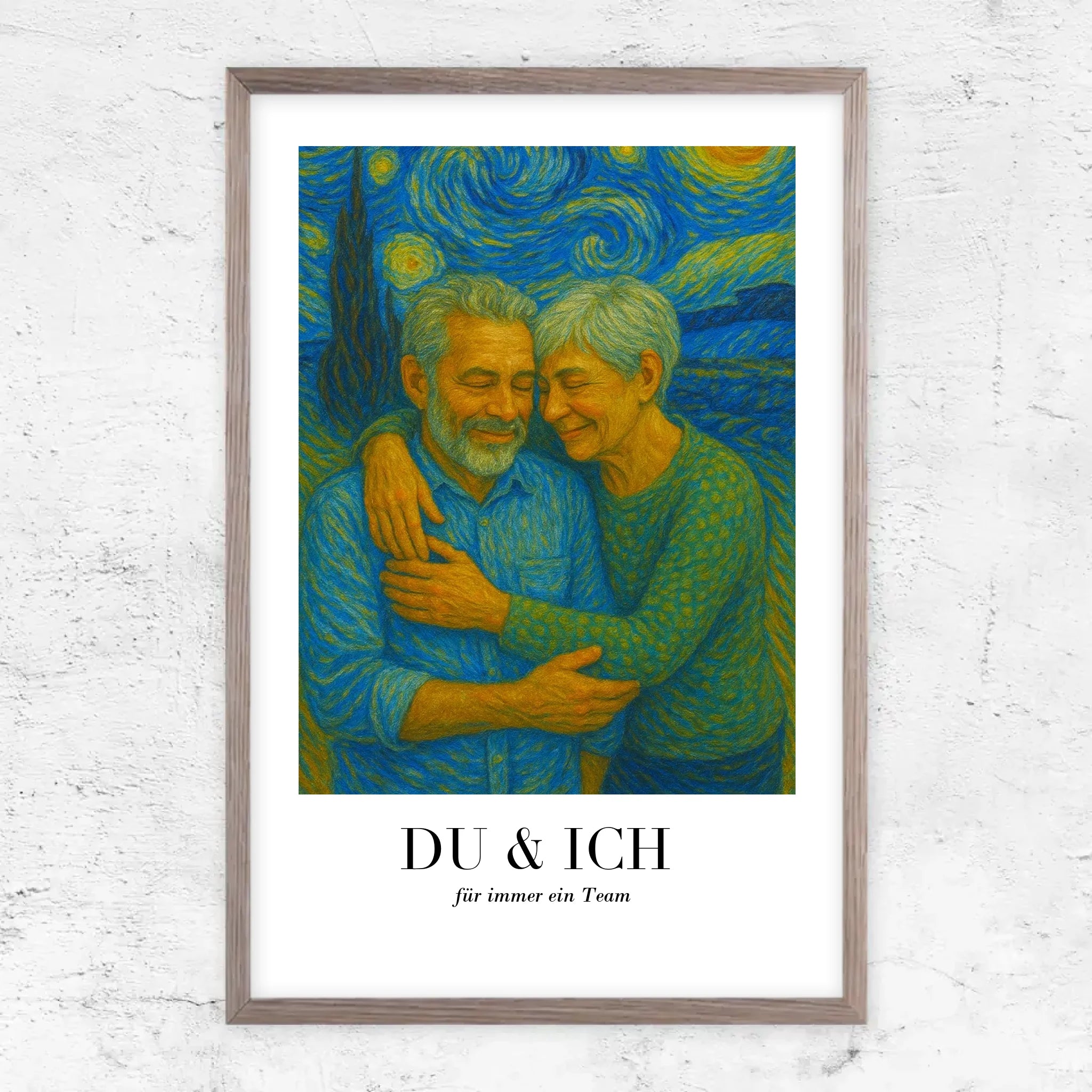 Personalisiertes Poster – Du und ich in Van-Gogh-Kunst, wir schaffen das