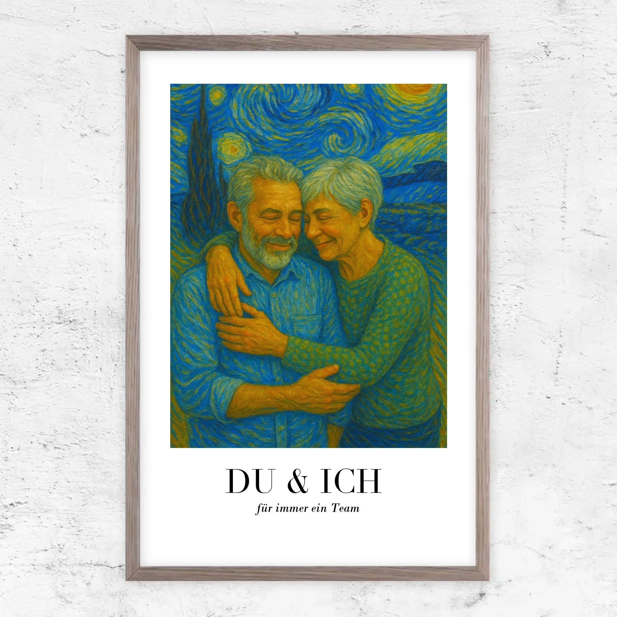 Personalisiertes Poster – Du und ich in Van-Gogh-Kunst, wir schaffen das