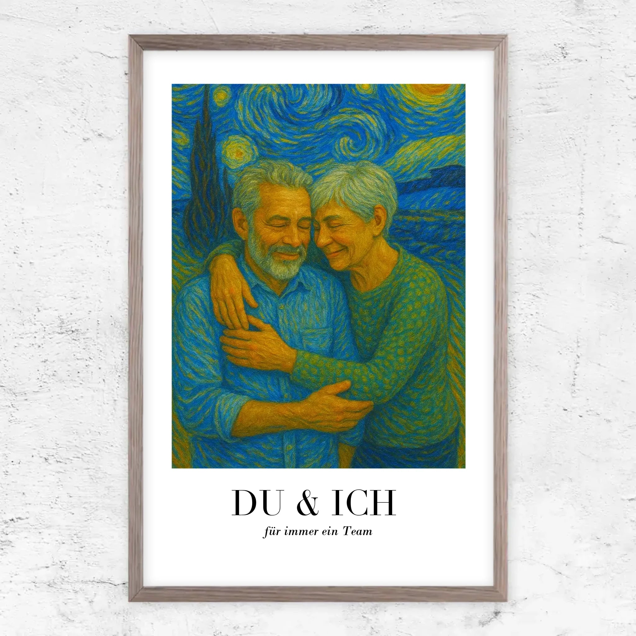 Personalisiertes Poster – Du und ich in Van-Gogh-Kunst, wir schaffen das