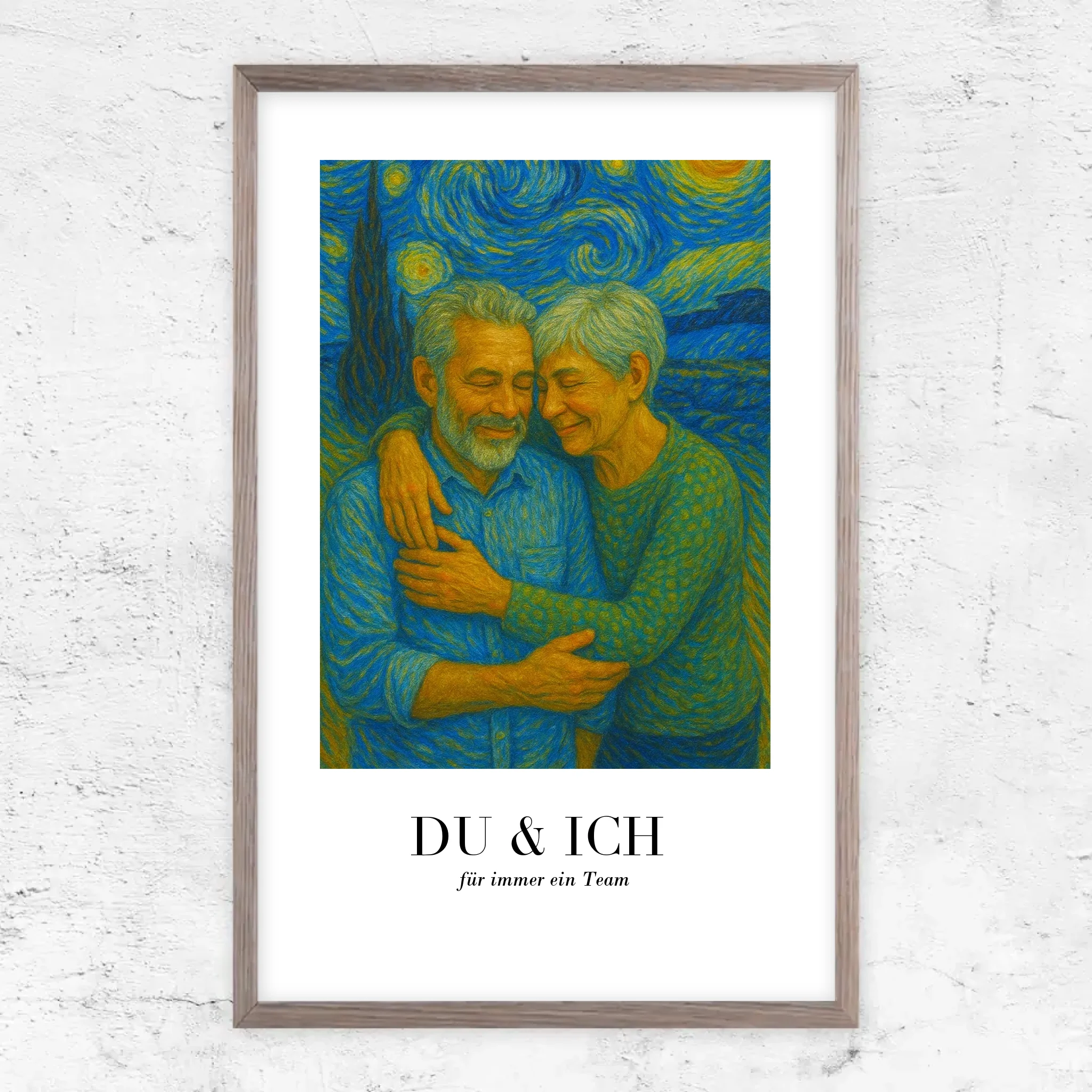 Personalisiertes Poster – Du und ich in Van-Gogh-Kunst, wir schaffen das