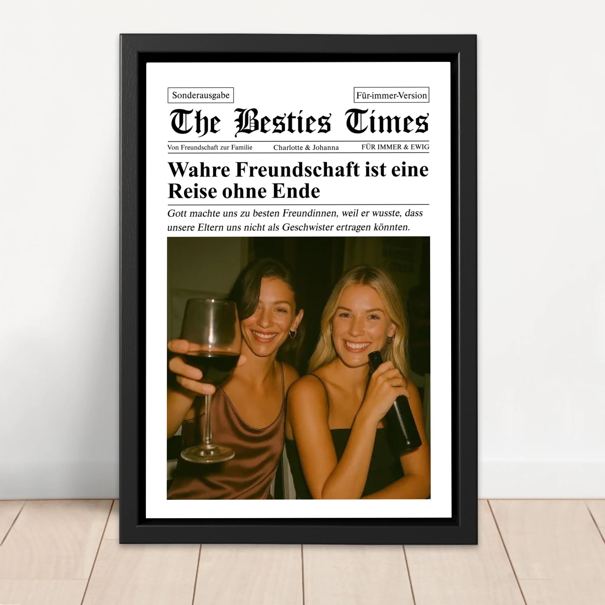 Personalisierte Leinwand – Zeitung – The BFF Times