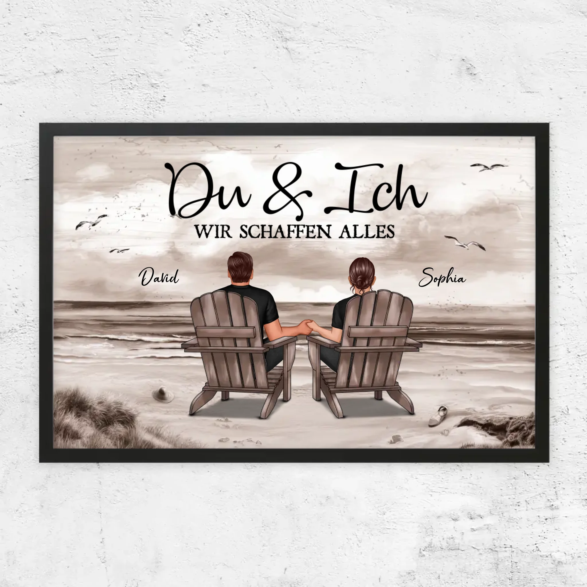 Personalisiertes Poster "Du und ich, wir schaffen alles"