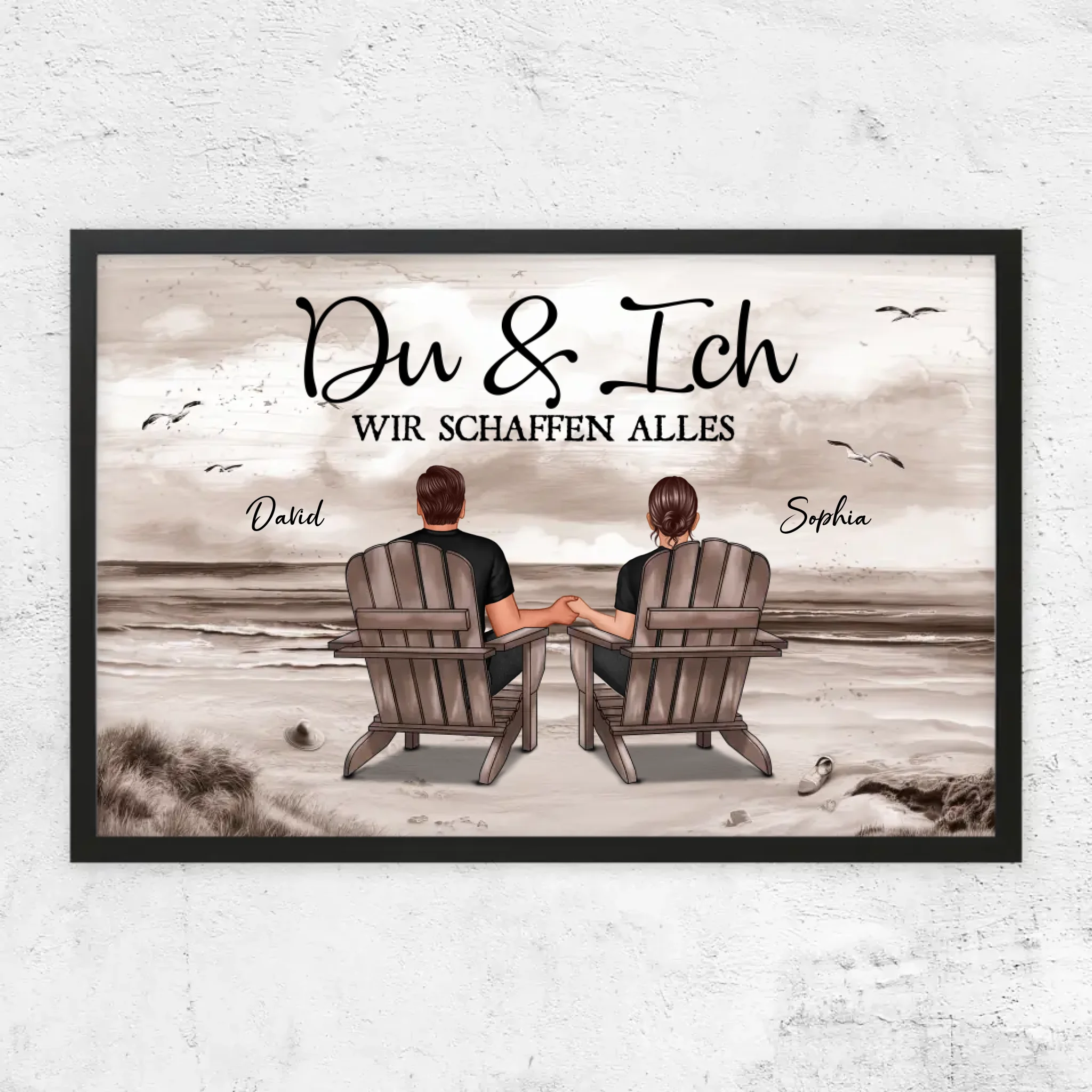 Personalisiertes Poster "Du und ich, wir schaffen alles"