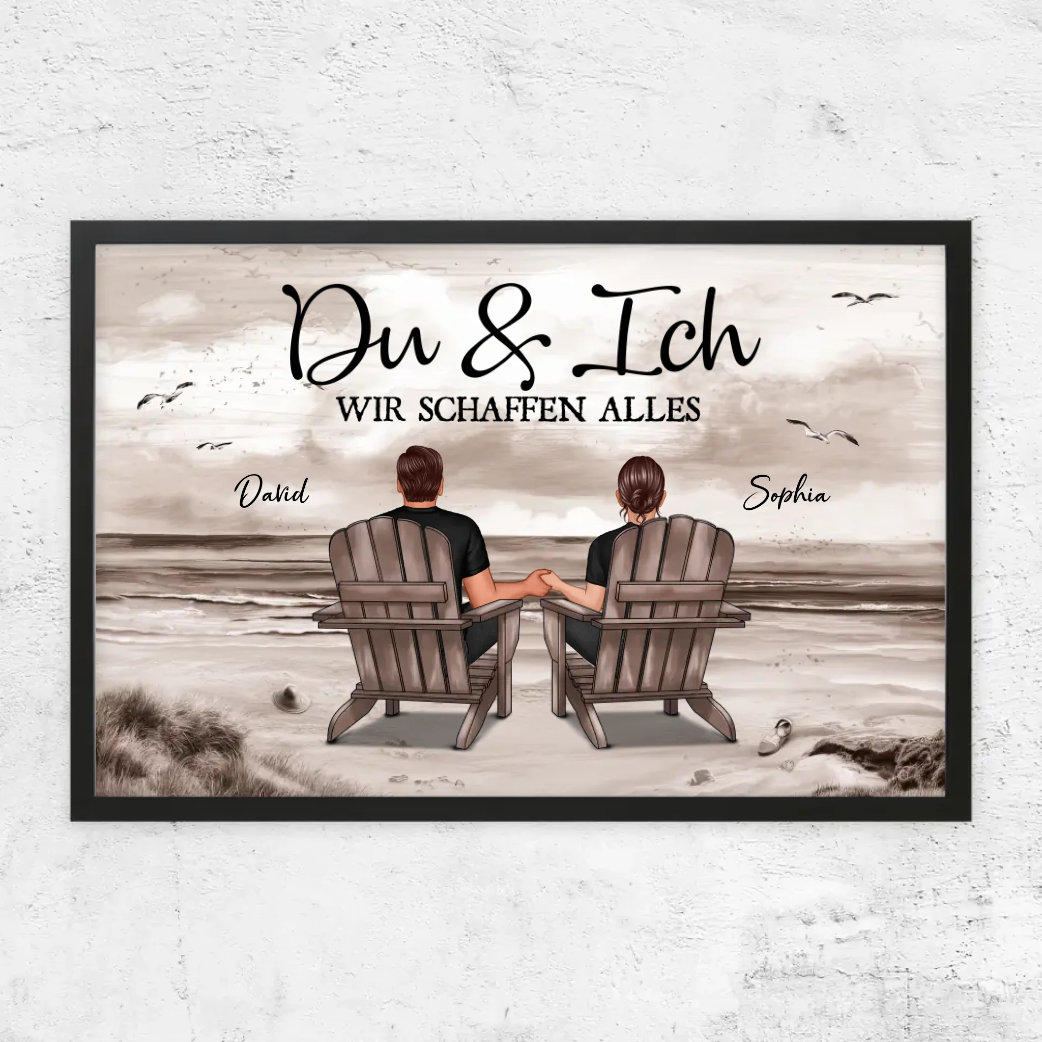 Personalisiertes Poster "Du und ich, wir schaffen alles"