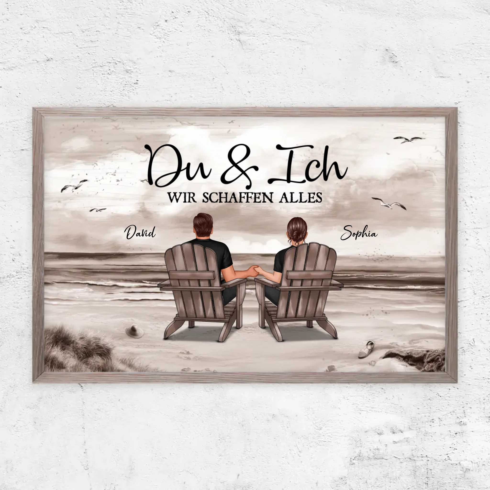 Personalisiertes Poster "Du und ich, wir schaffen alles"