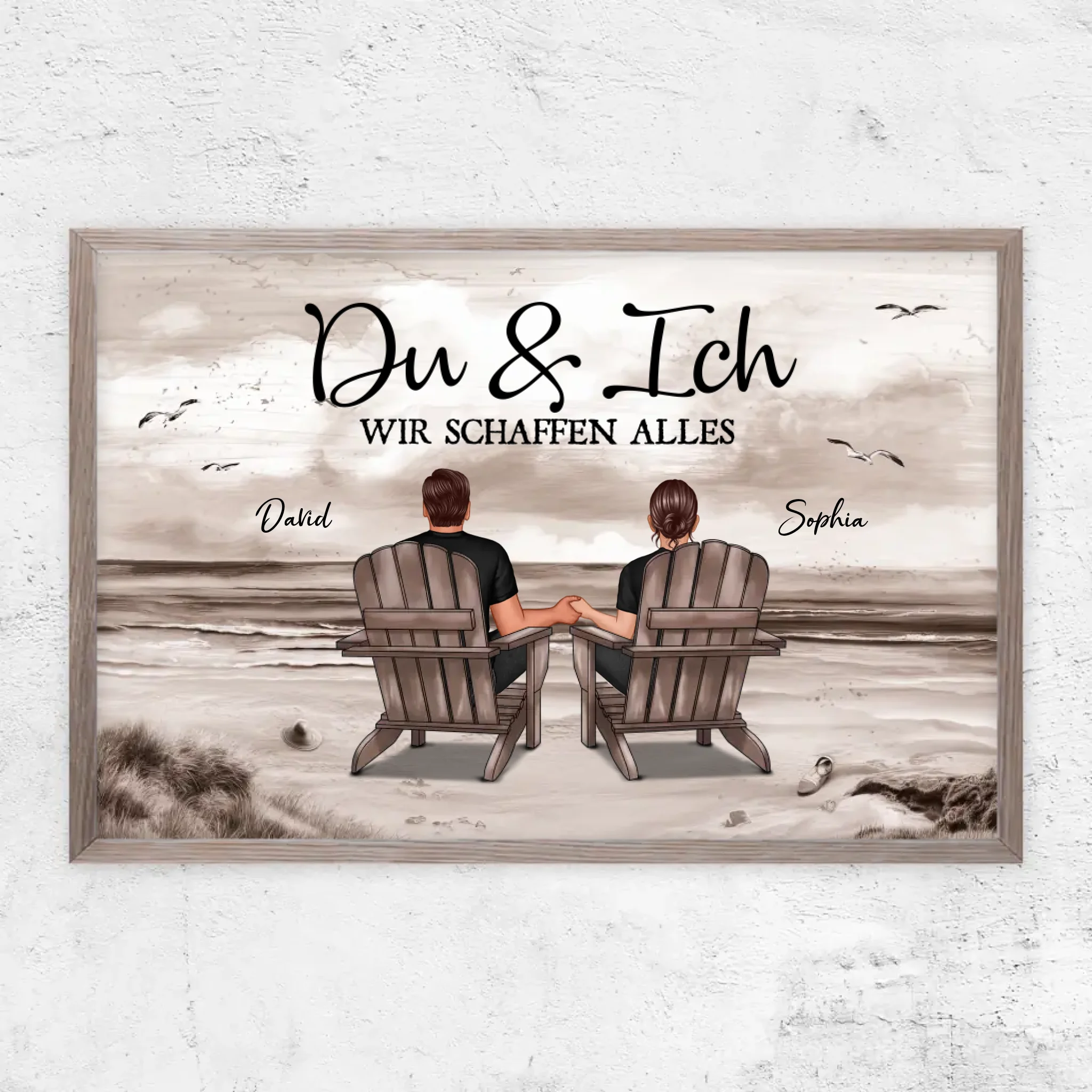 Personalisiertes Poster "Du und ich, wir schaffen alles"